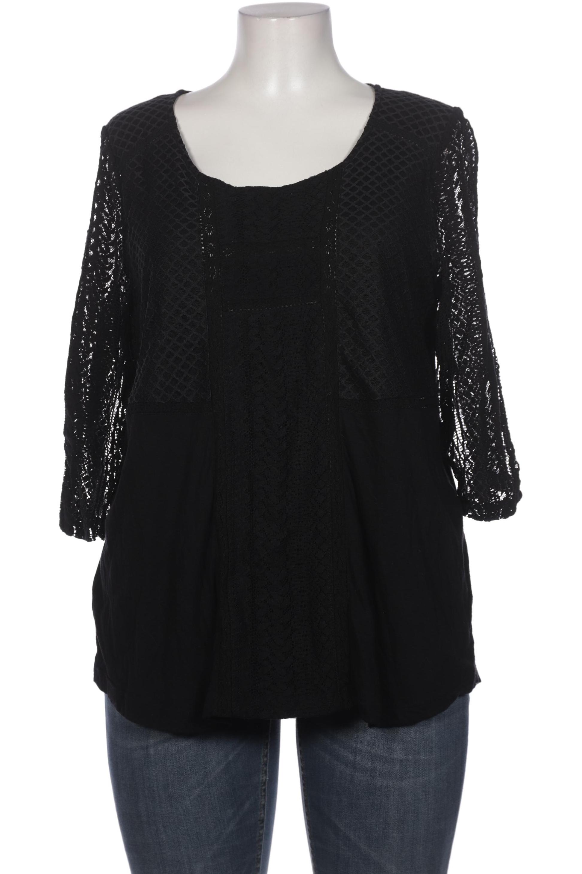 

Ulla Popken Damen Langarmshirt, schwarz, Gr. 46