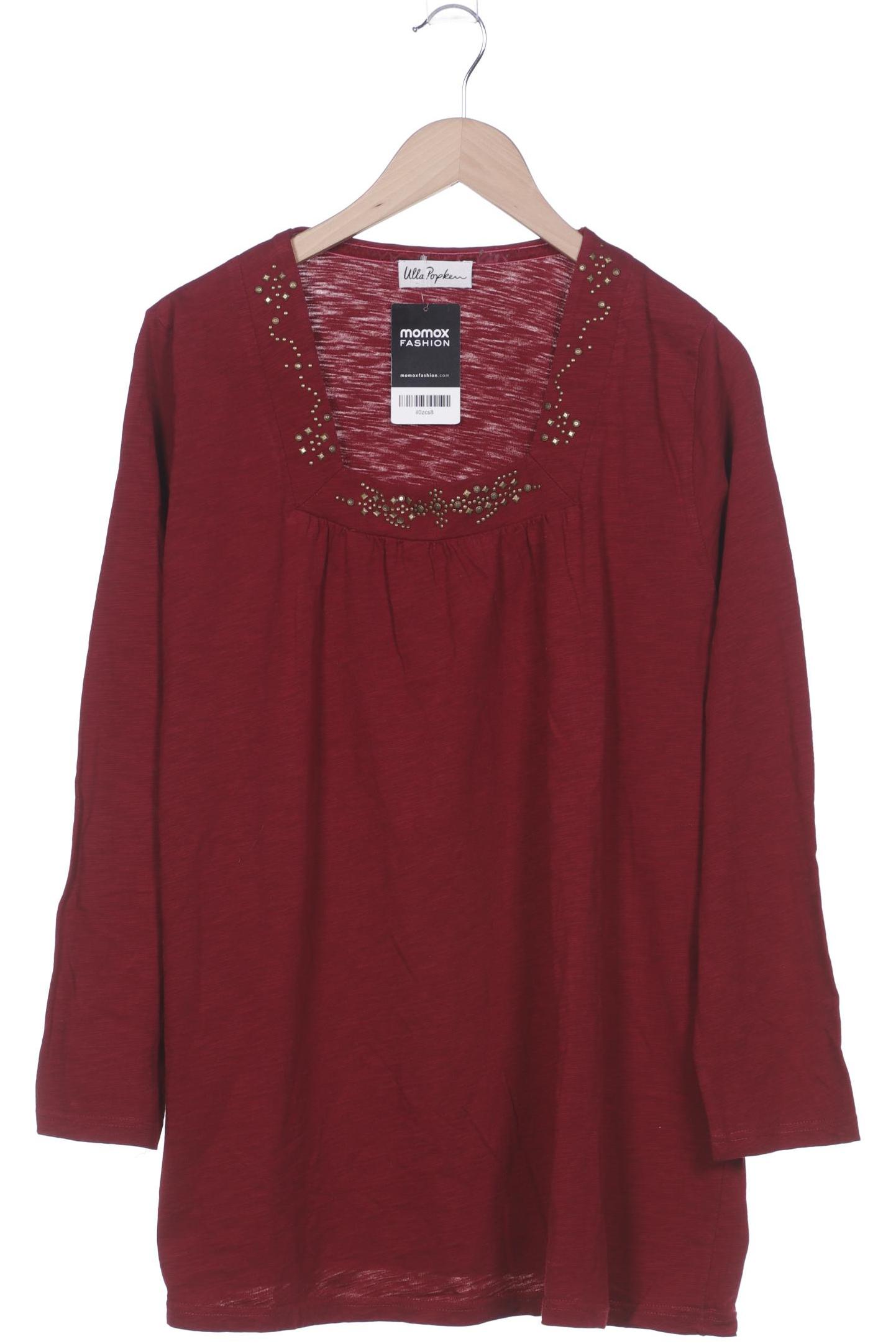 

Ulla Popken Damen Langarmshirt, bordeaux, Gr. 50