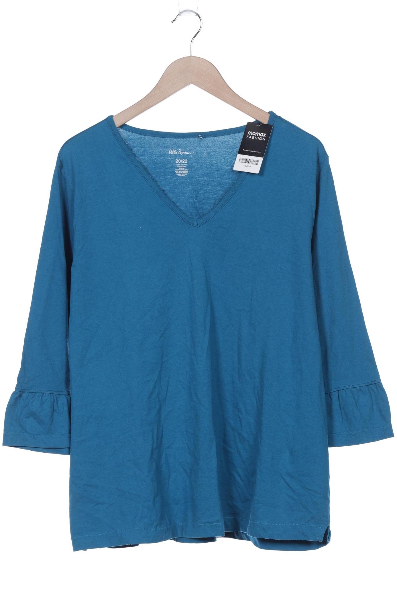 

Ulla Popken Damen Langarmshirt, blau, Gr. 50