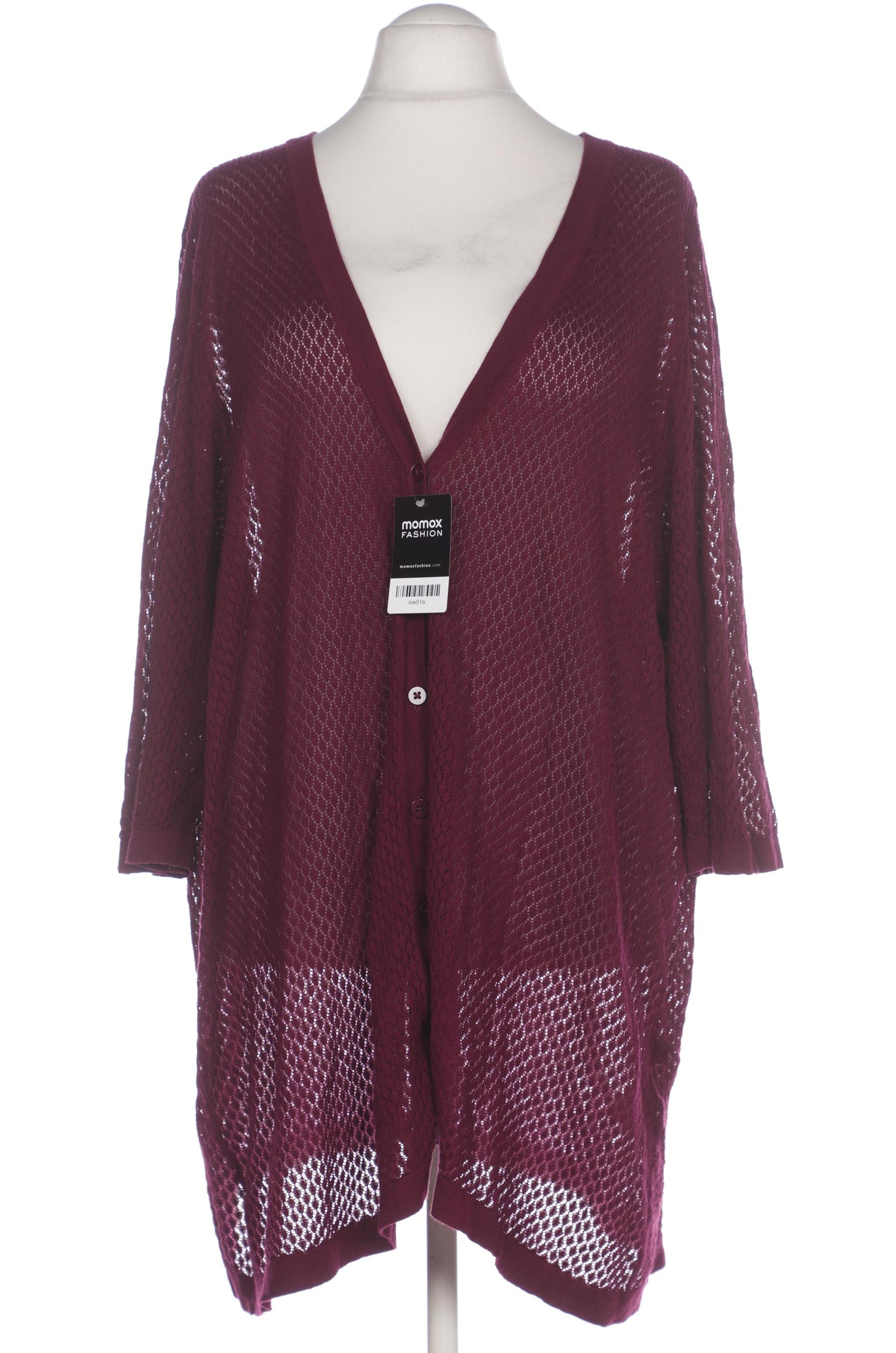 

Ulla Popken Damen Strickjacke, bordeaux, Gr. 58