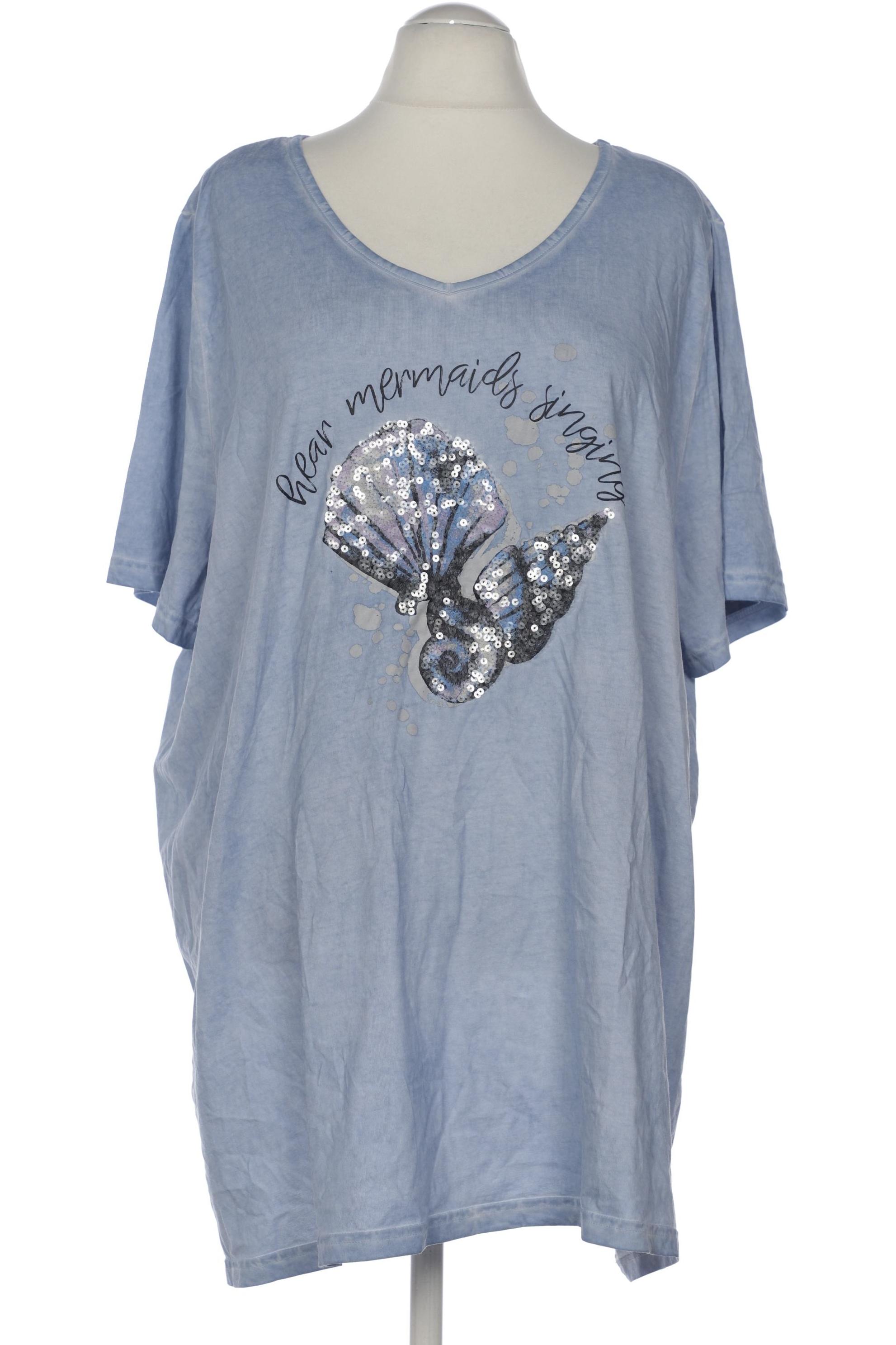 

Ulla Popken Damen T-Shirt, blau, Gr. 54