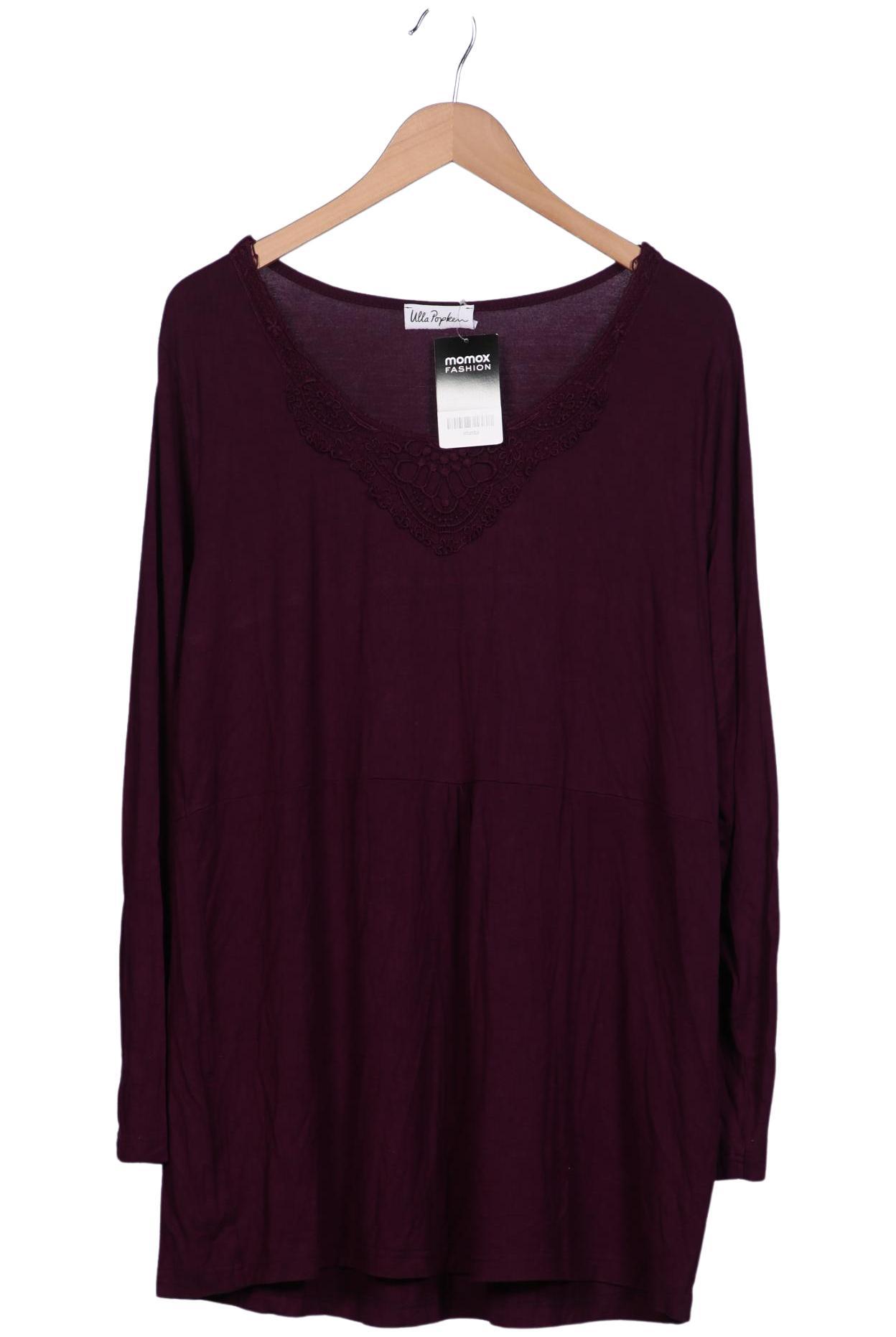

Ulla Popken Damen Langarmshirt, bordeaux, Gr. 46