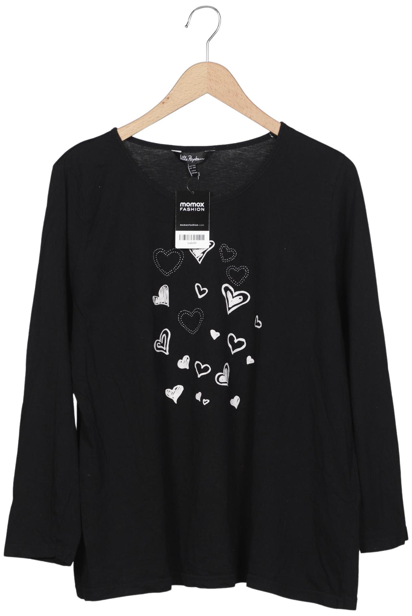 

Ulla Popken Damen Langarmshirt, schwarz, Gr. 46