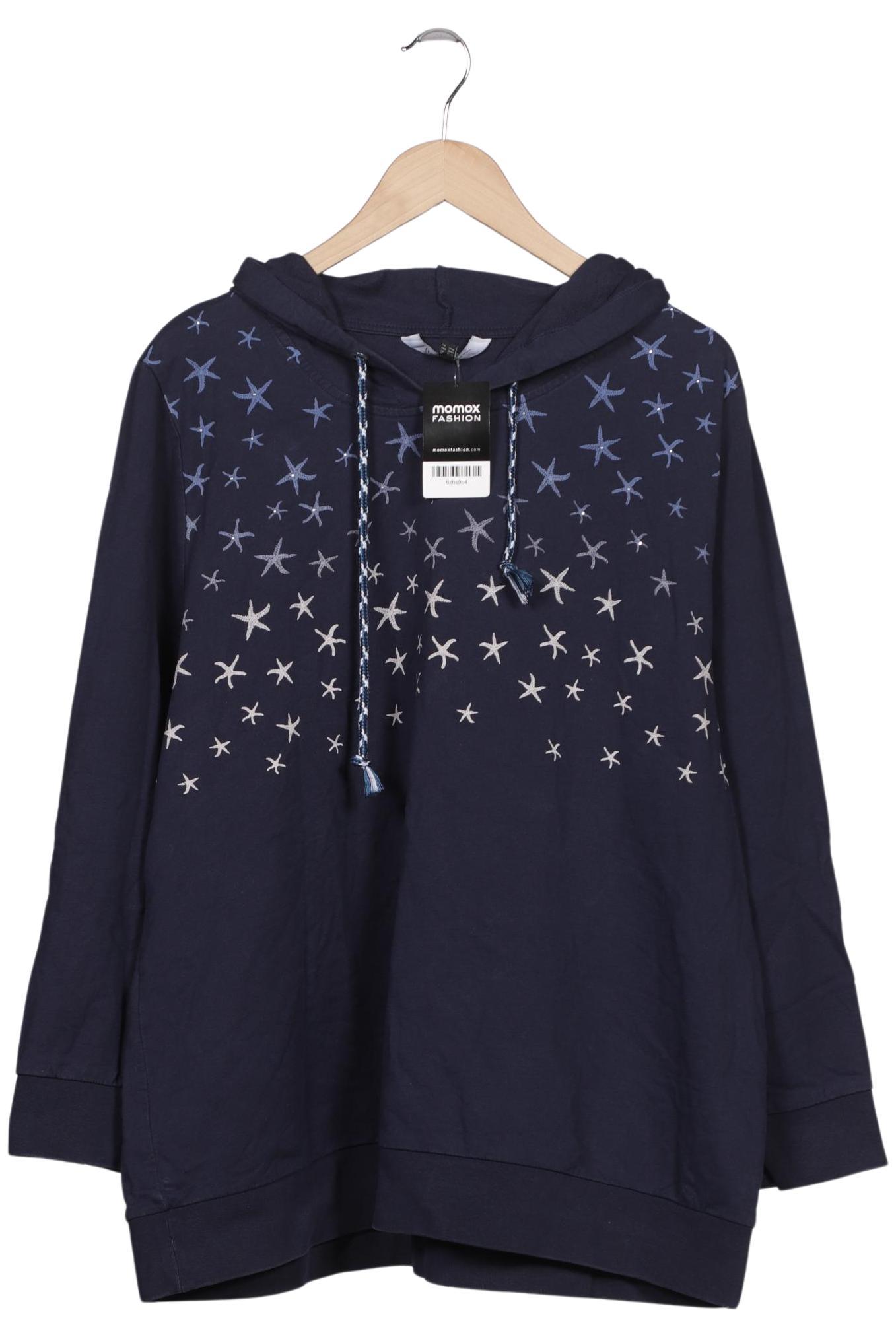 

Ulla Popken Damen Kapuzenpullover, marineblau, Gr. 50