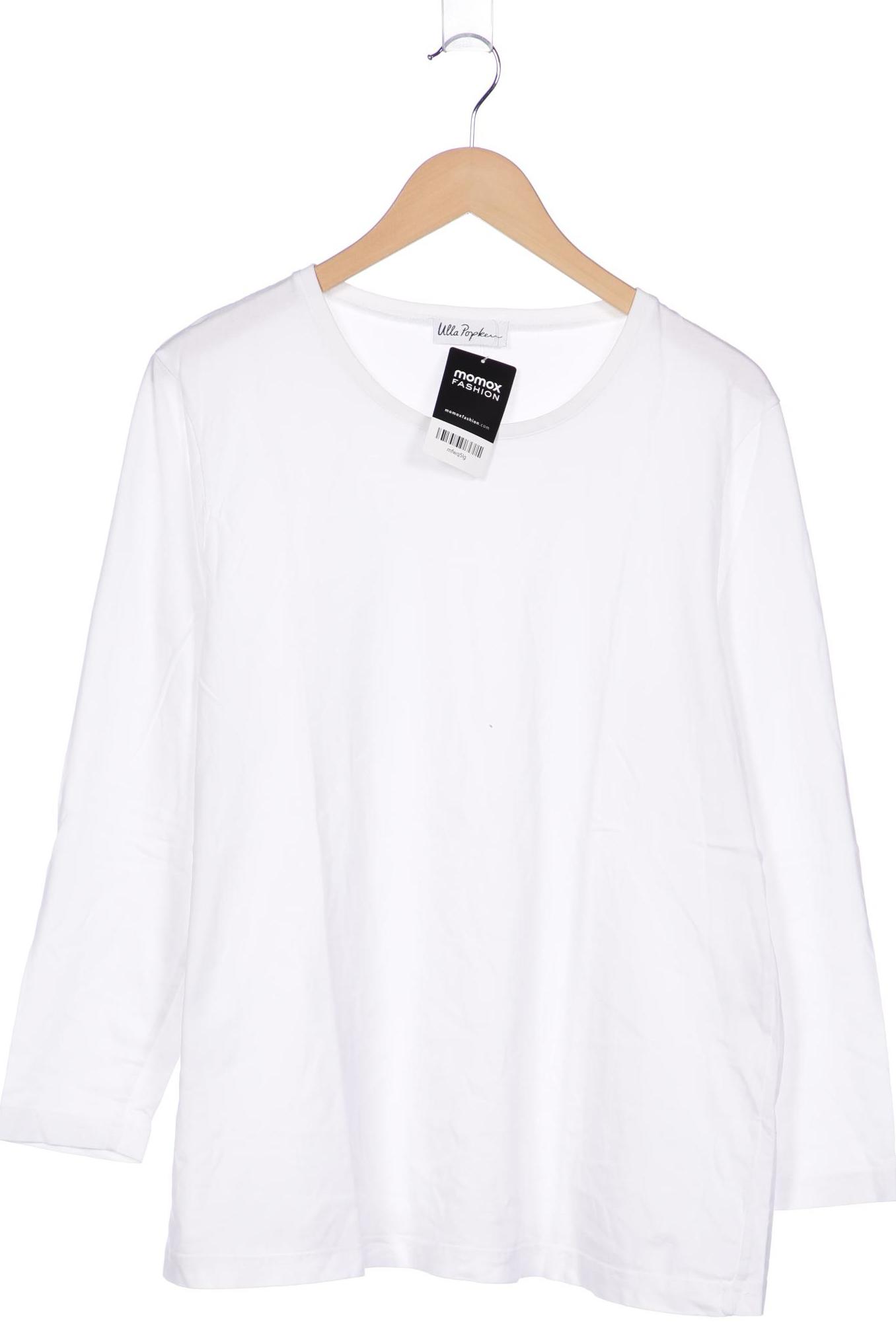 

Ulla Popken Damen Langarmshirt, weiß, Gr. 46