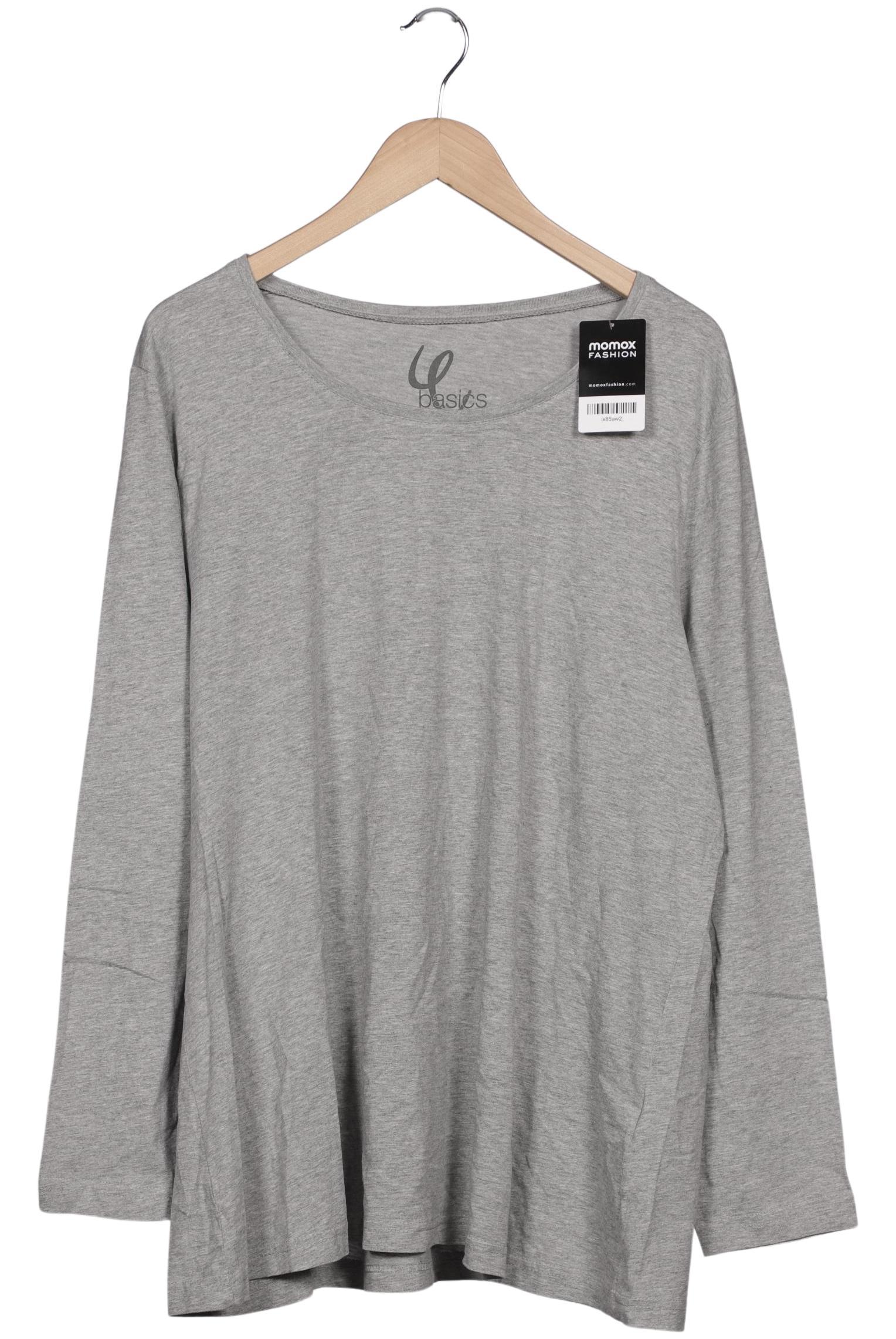 

Ulla Popken Damen Langarmshirt, grau, Gr. 50
