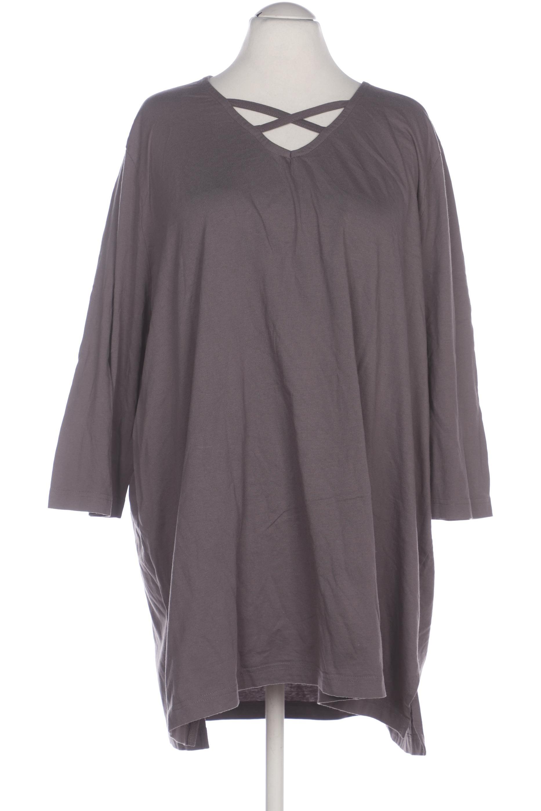 

Ulla Popken Damen Langarmshirt, grau, Gr. 58
