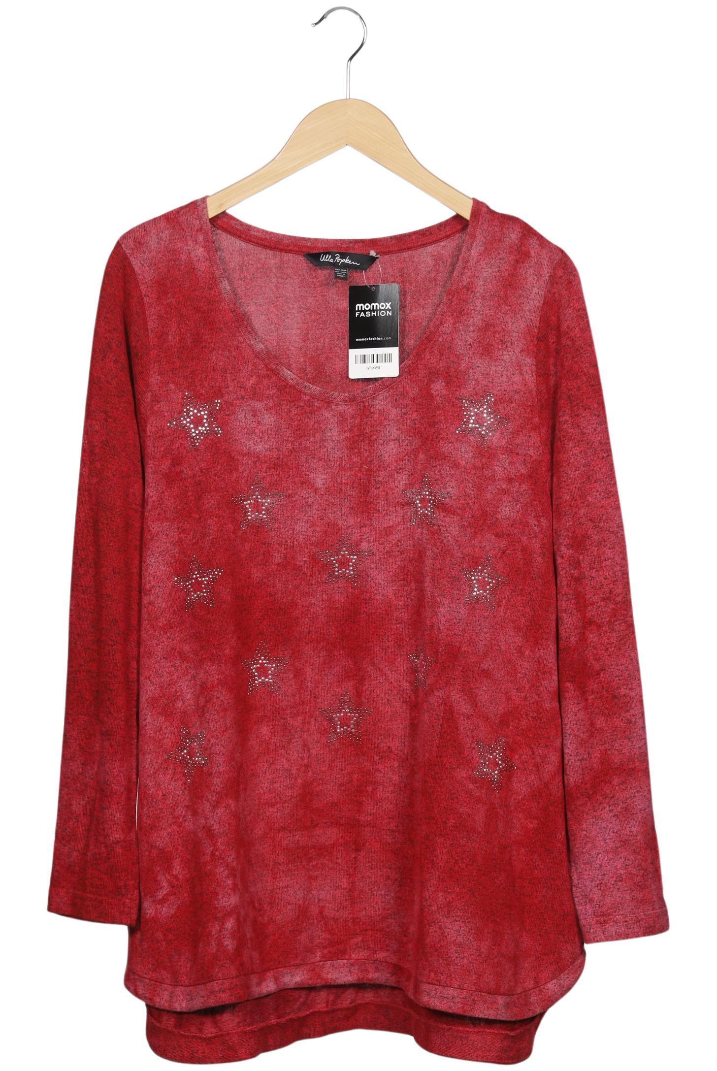 

Ulla Popken Damen Langarmshirt, rot, Gr. 46