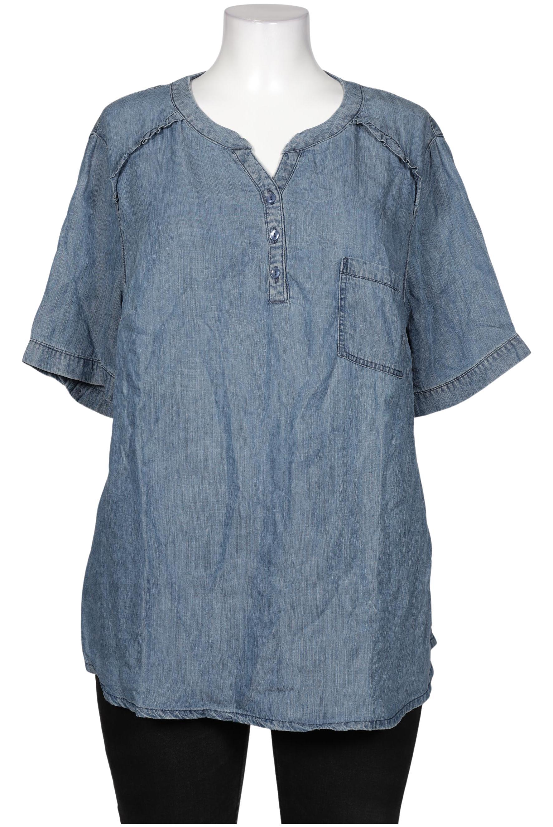 

Ulla Popken Damen Bluse, blau, Gr. 50