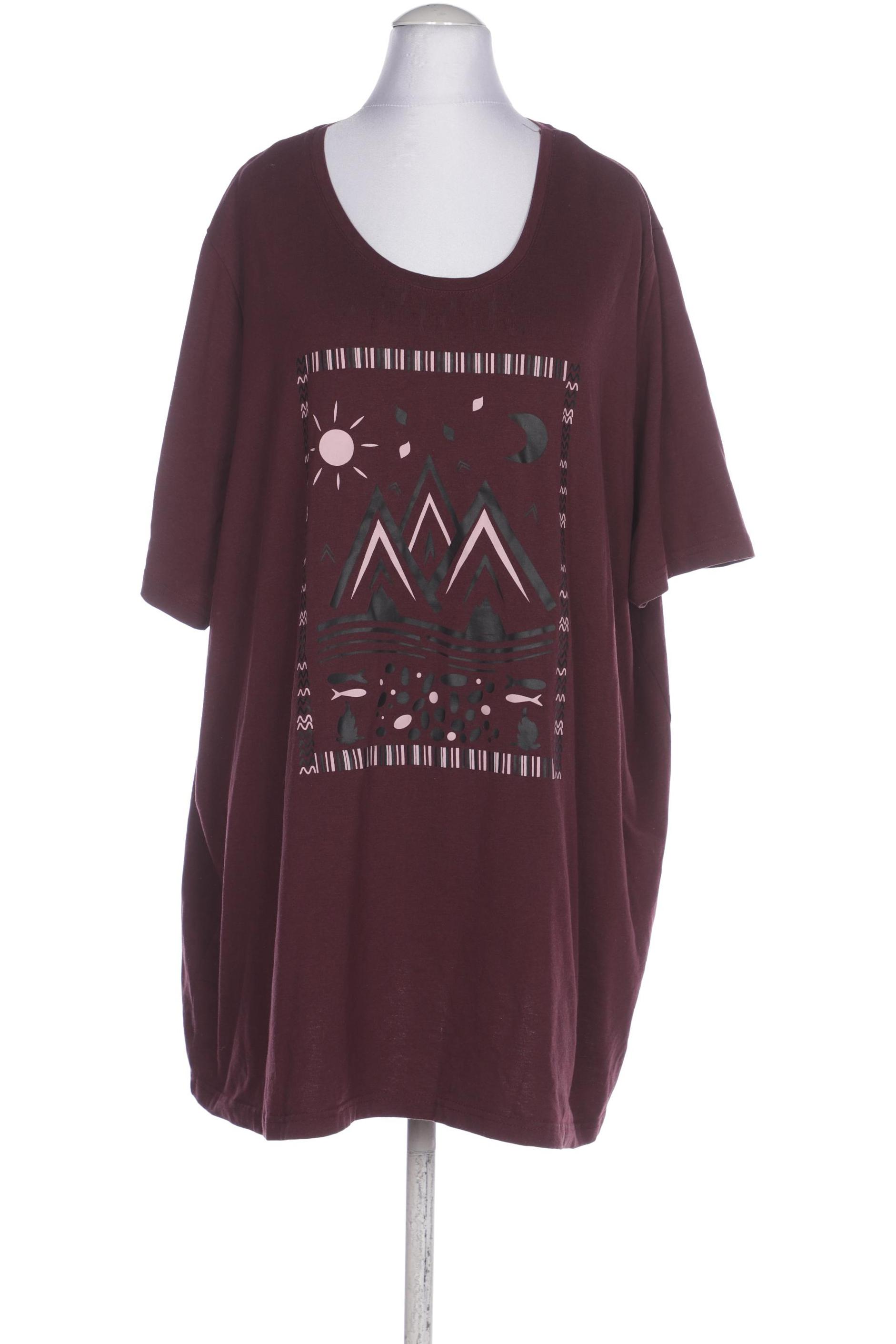 

Ulla Popken Damen T-Shirt, bordeaux, Gr. 56