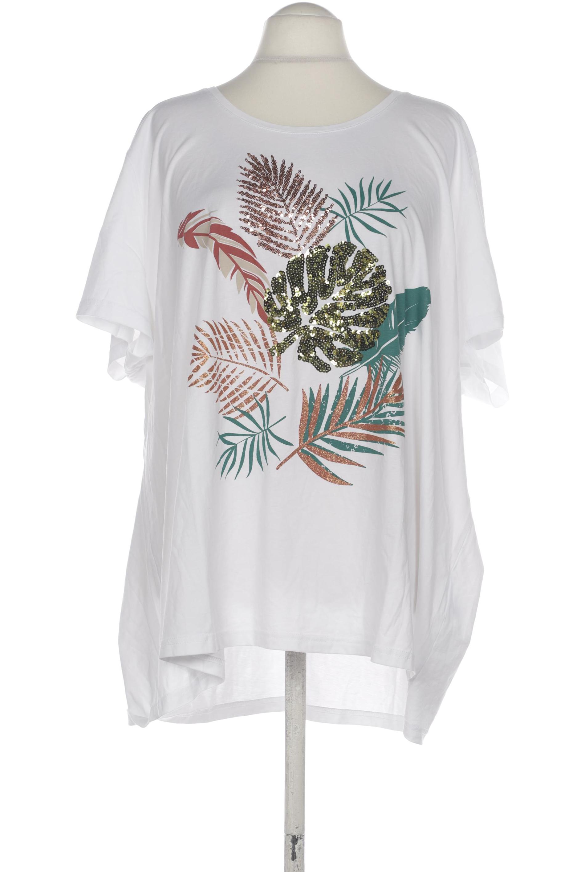 

Ulla Popken Damen T-Shirt, weiß, Gr. 58