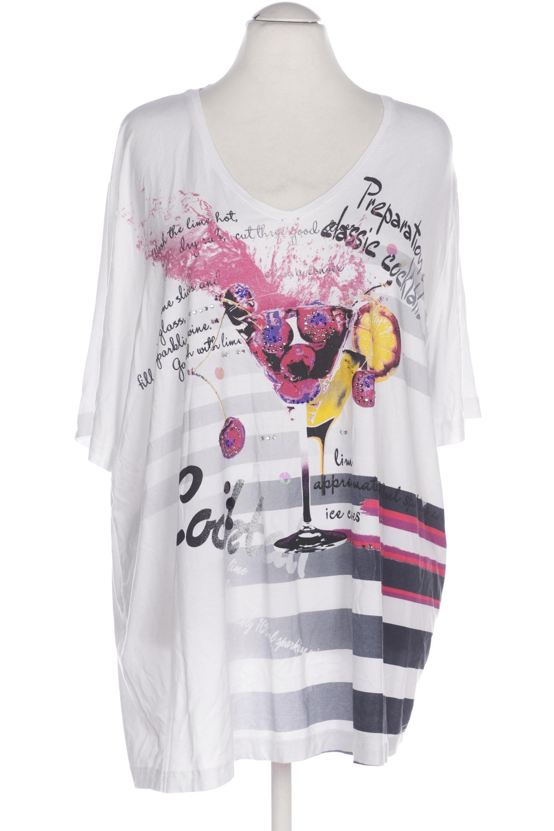 

Ulla Popken Damen T-Shirt, weiß, Gr. 54