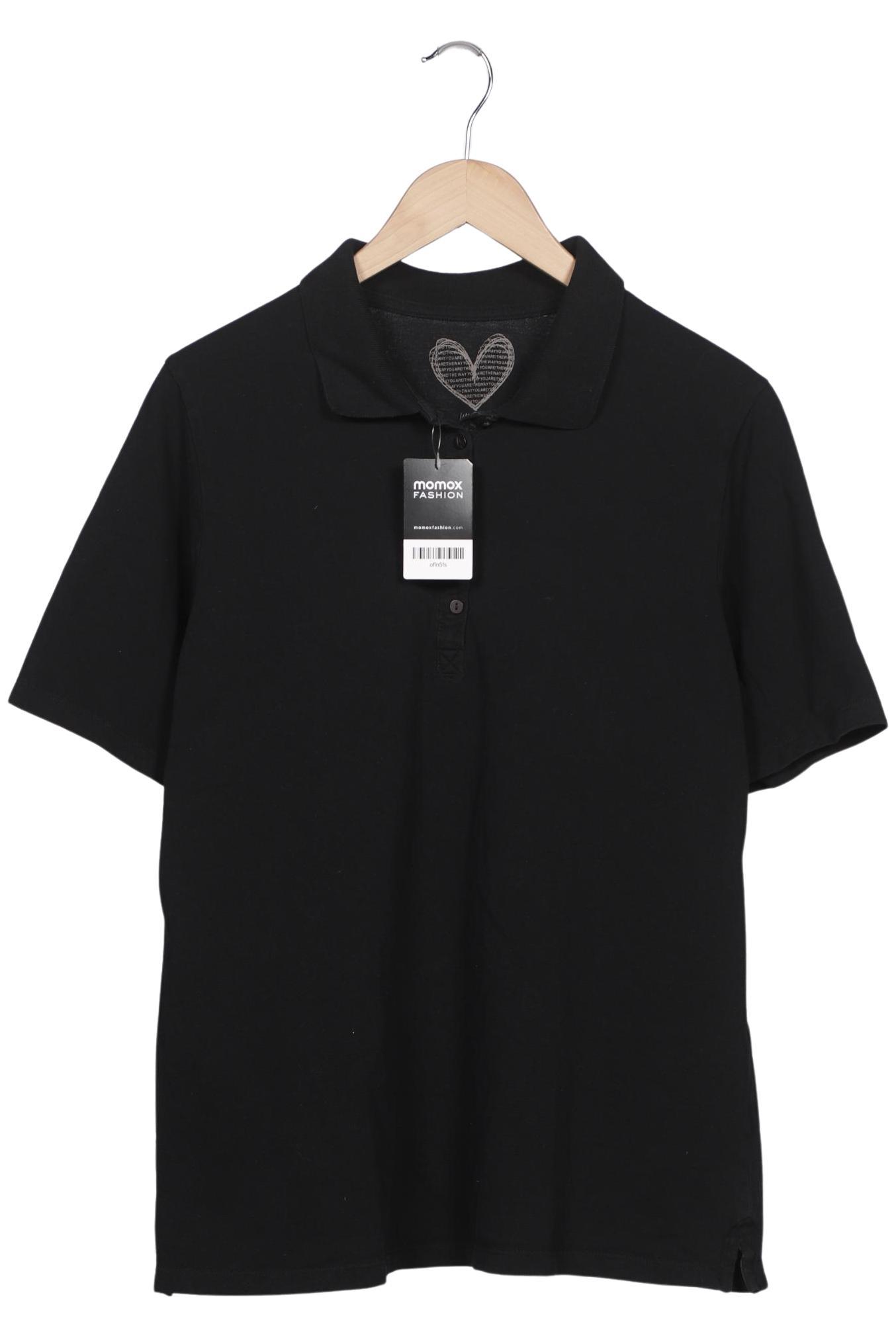 

Ulla Popken Damen Poloshirt, schwarz, Gr. 44