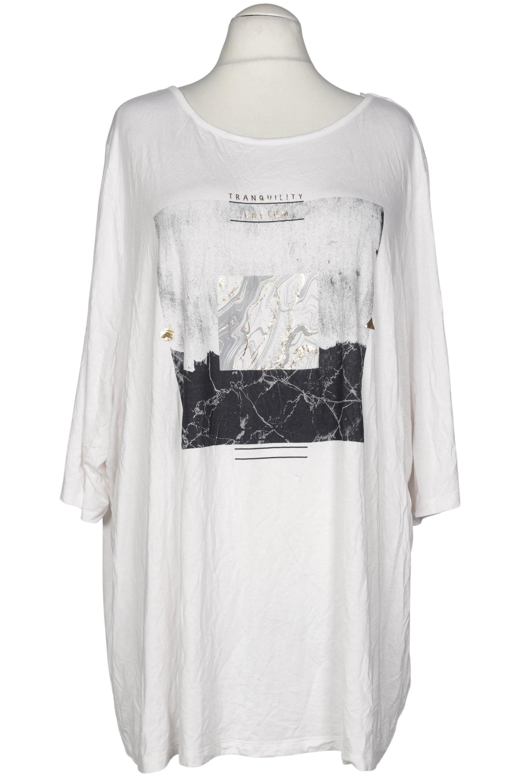 

Ulla Popken Damen T-Shirt, weiß, Gr. 58