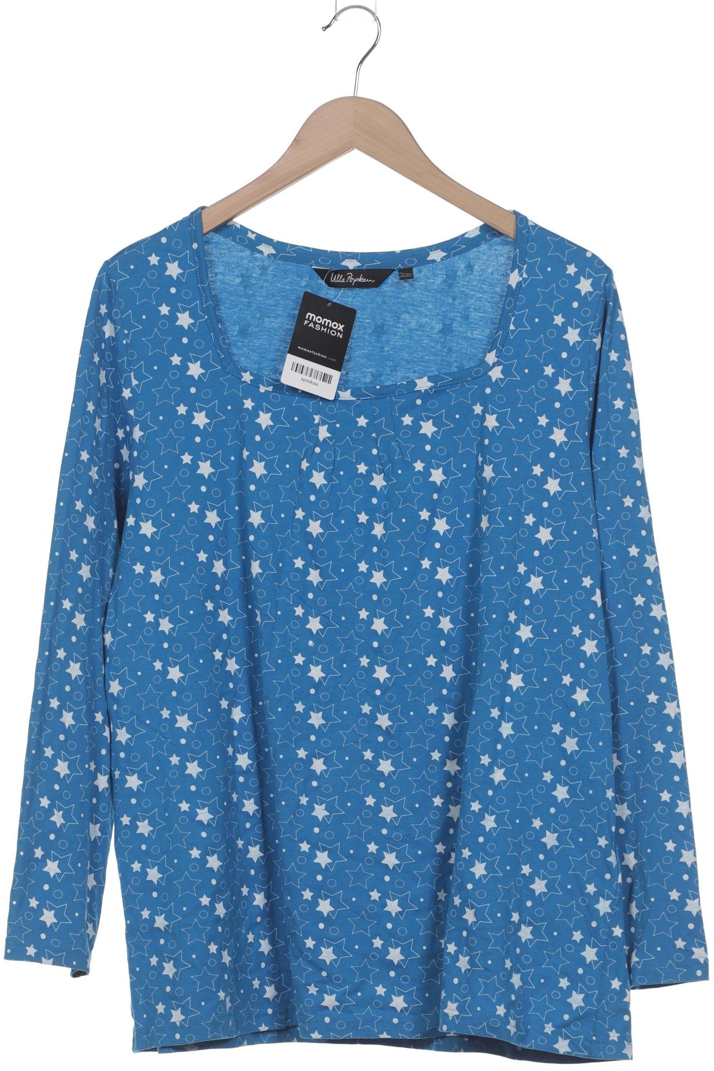 

Ulla Popken Damen Langarmshirt, blau, Gr. 46