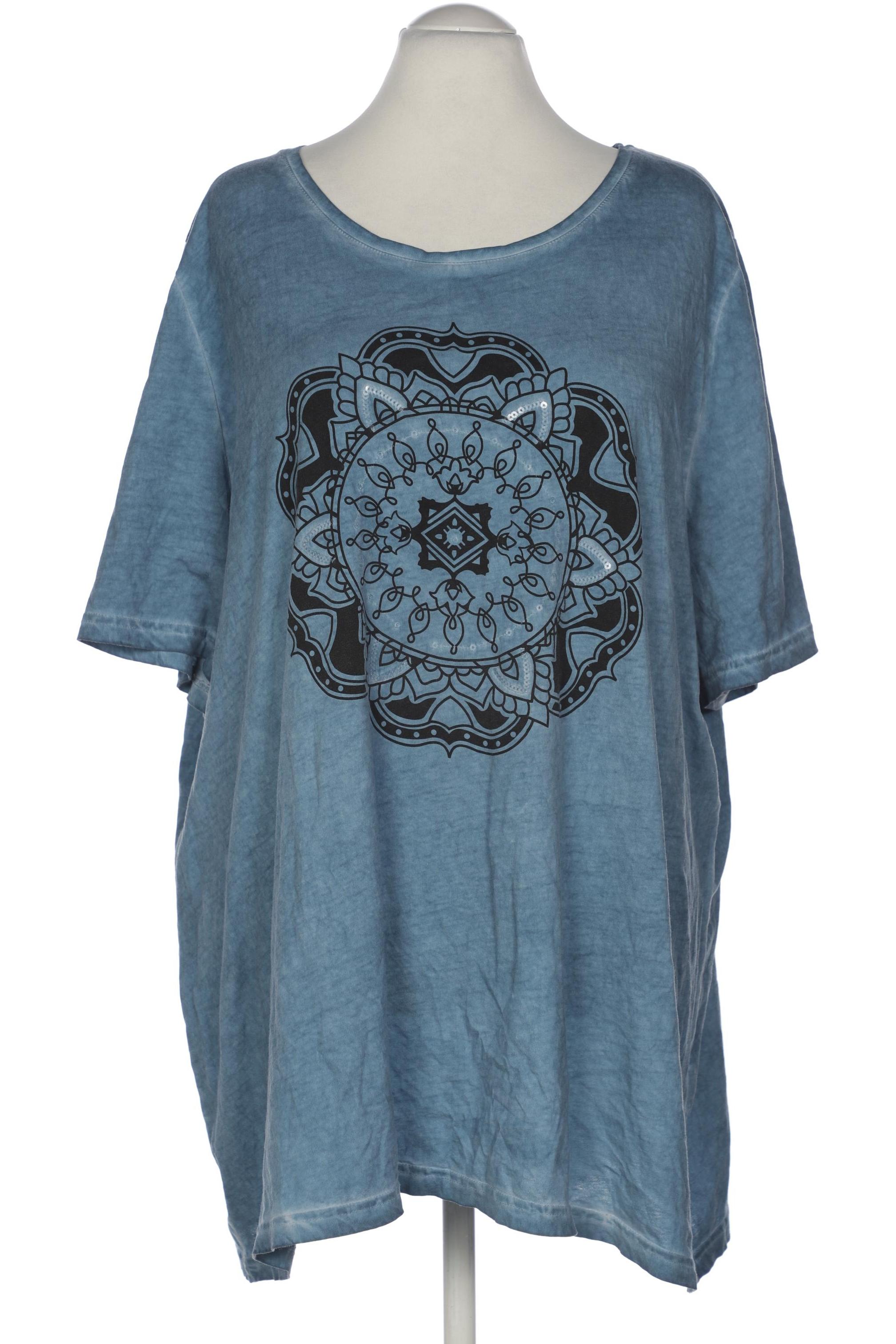 

Ulla Popken Damen T-Shirt, blau, Gr. 58