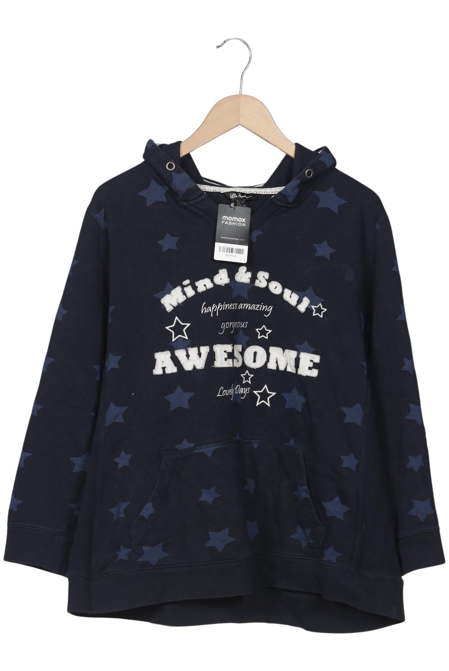 

Ulla Popken Damen Kapuzenpullover, marineblau, Gr. 46
