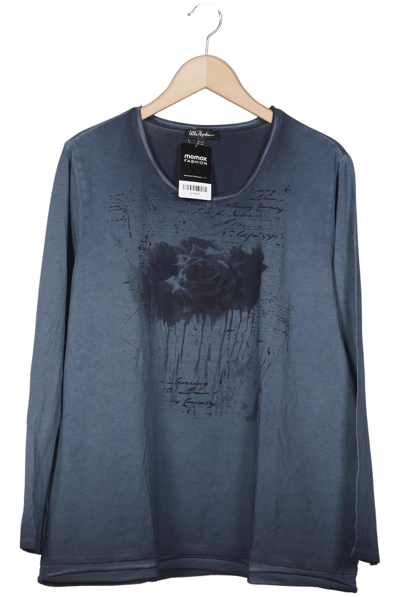 

Ulla Popken Damen Langarmshirt, blau, Gr. 46