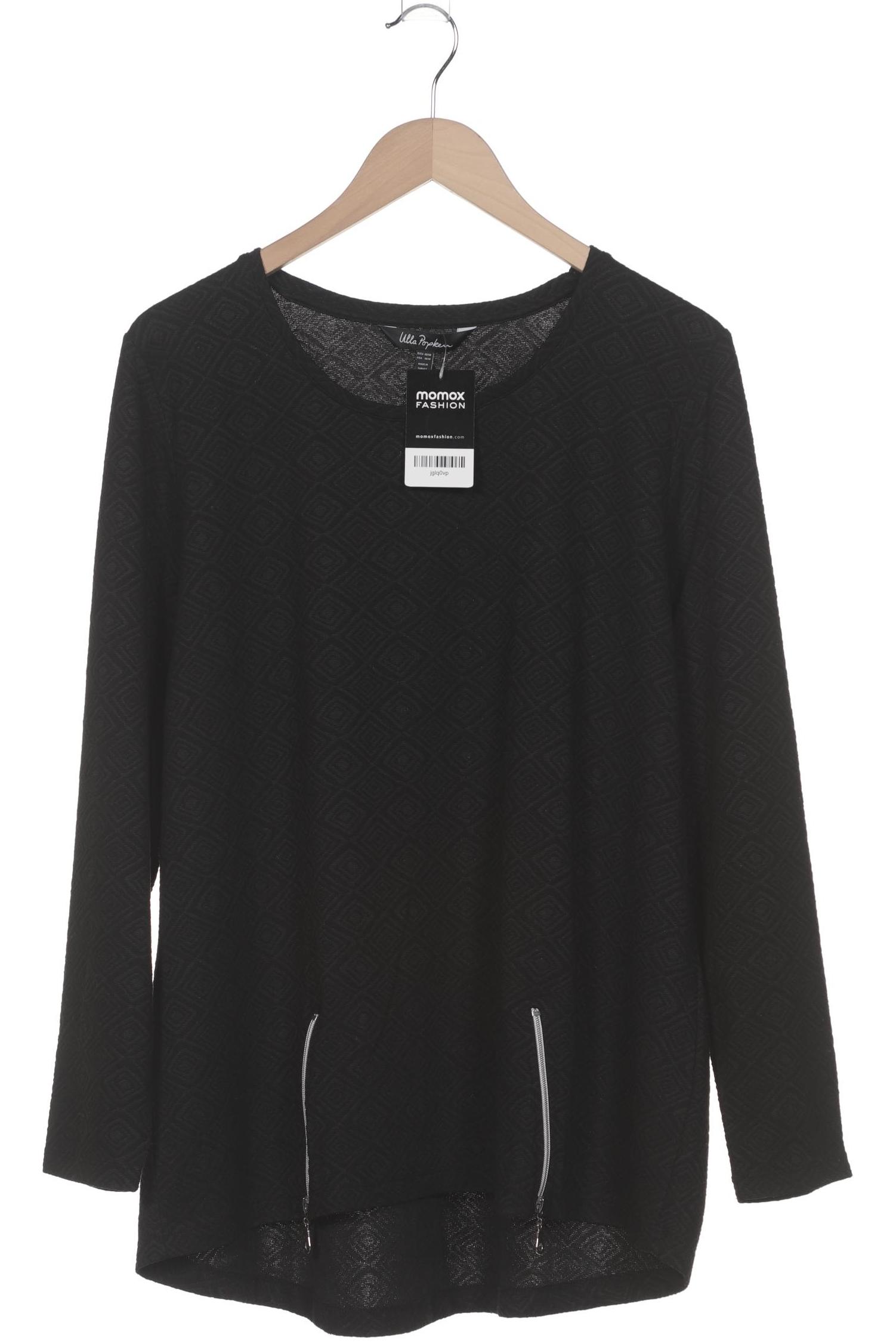 

Ulla Popken Damen Sweatshirt, schwarz, Gr. 46