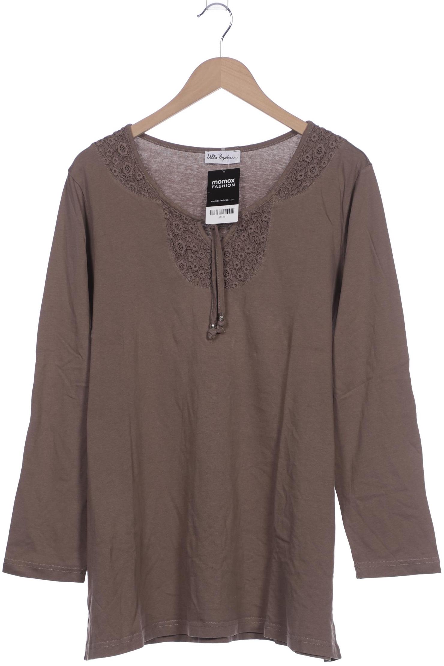 

Ulla Popken Damen Langarmshirt, braun, Gr. 46