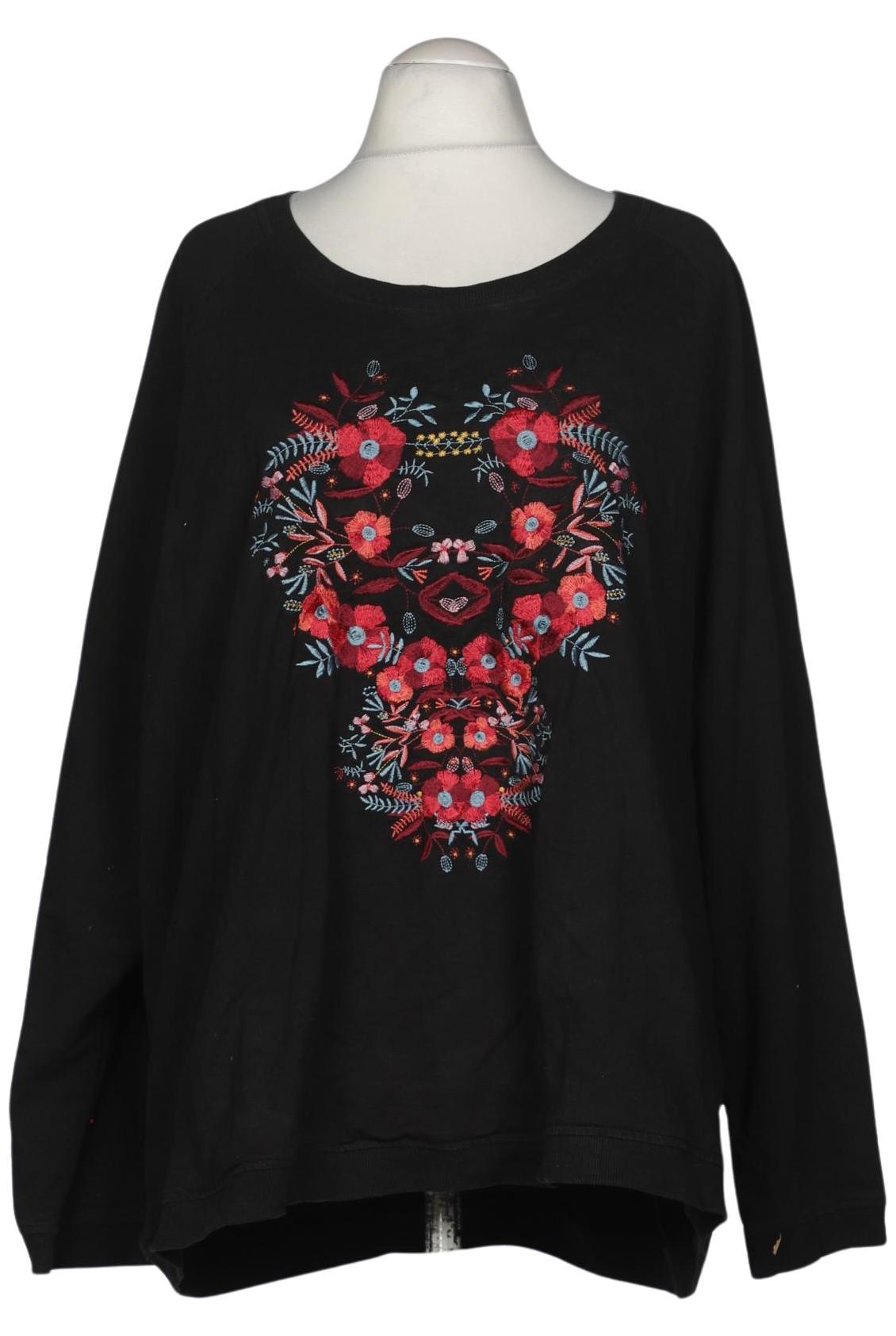 

Ulla Popken Damen Sweatshirt, schwarz, Gr. 58