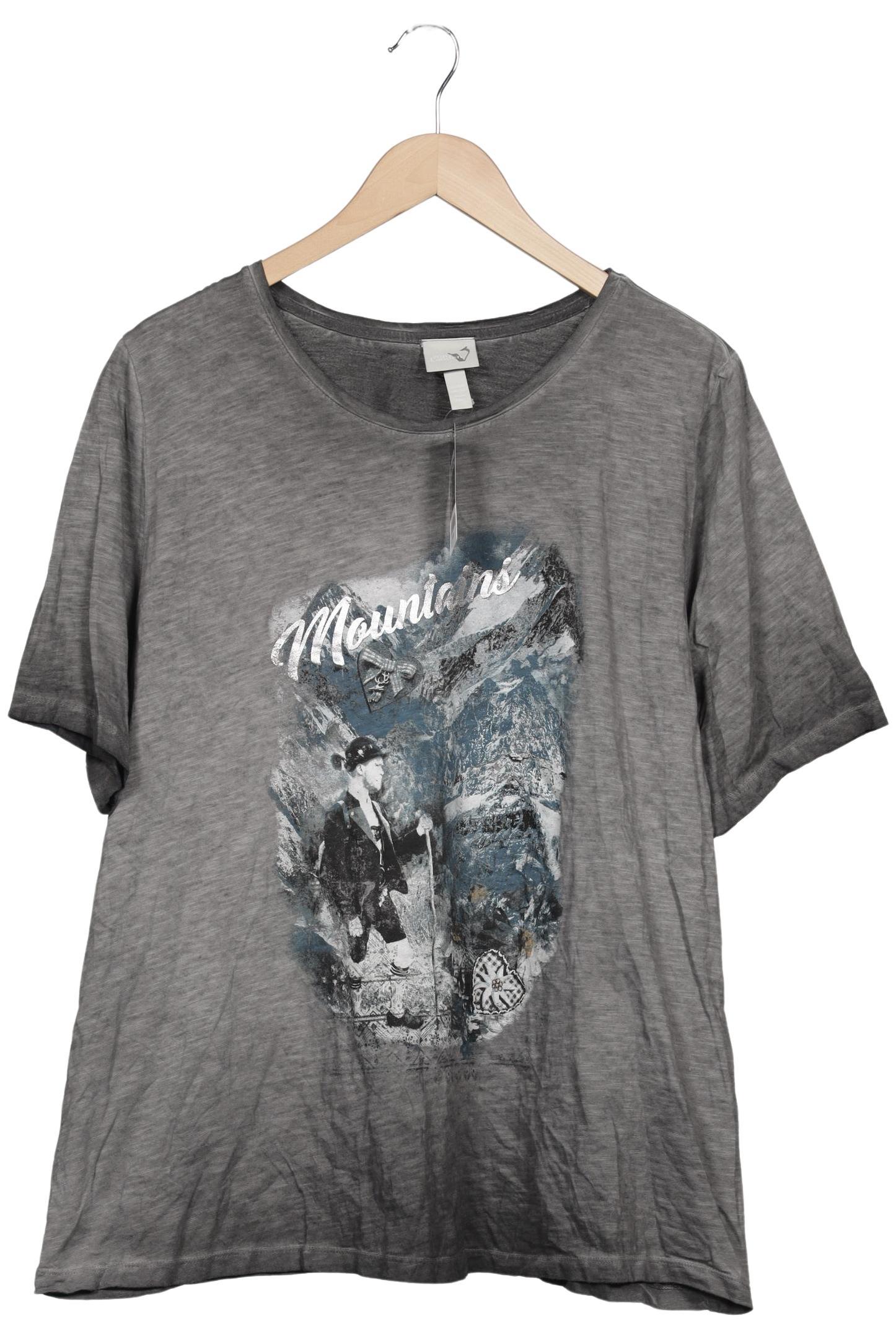 

Ulla Popken Damen T-Shirt, grau, Gr. 50