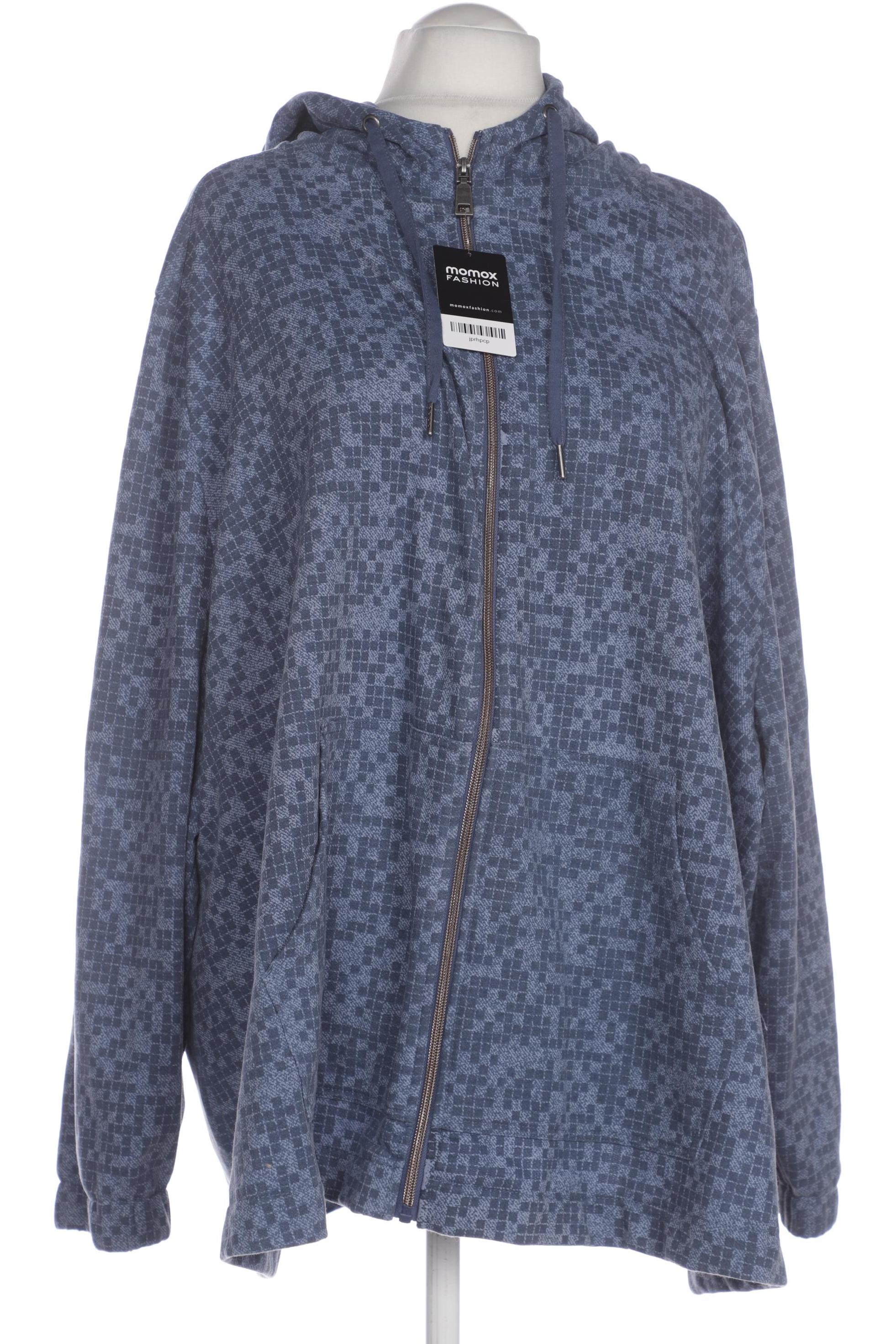 

Ulla Popken Damen Kapuzenpullover, blau, Gr. 62