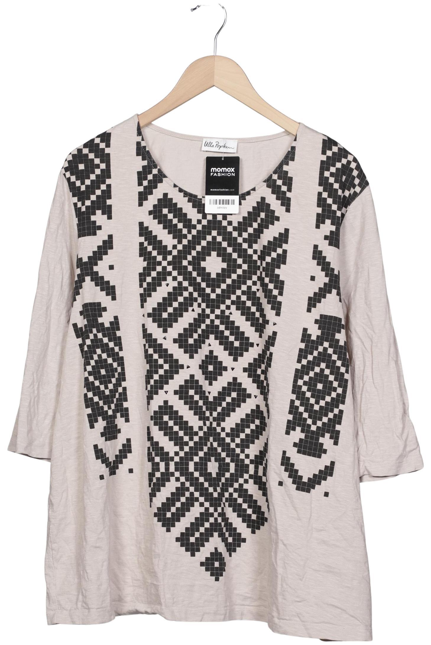 

Ulla Popken Damen Langarmshirt, beige, Gr. 50