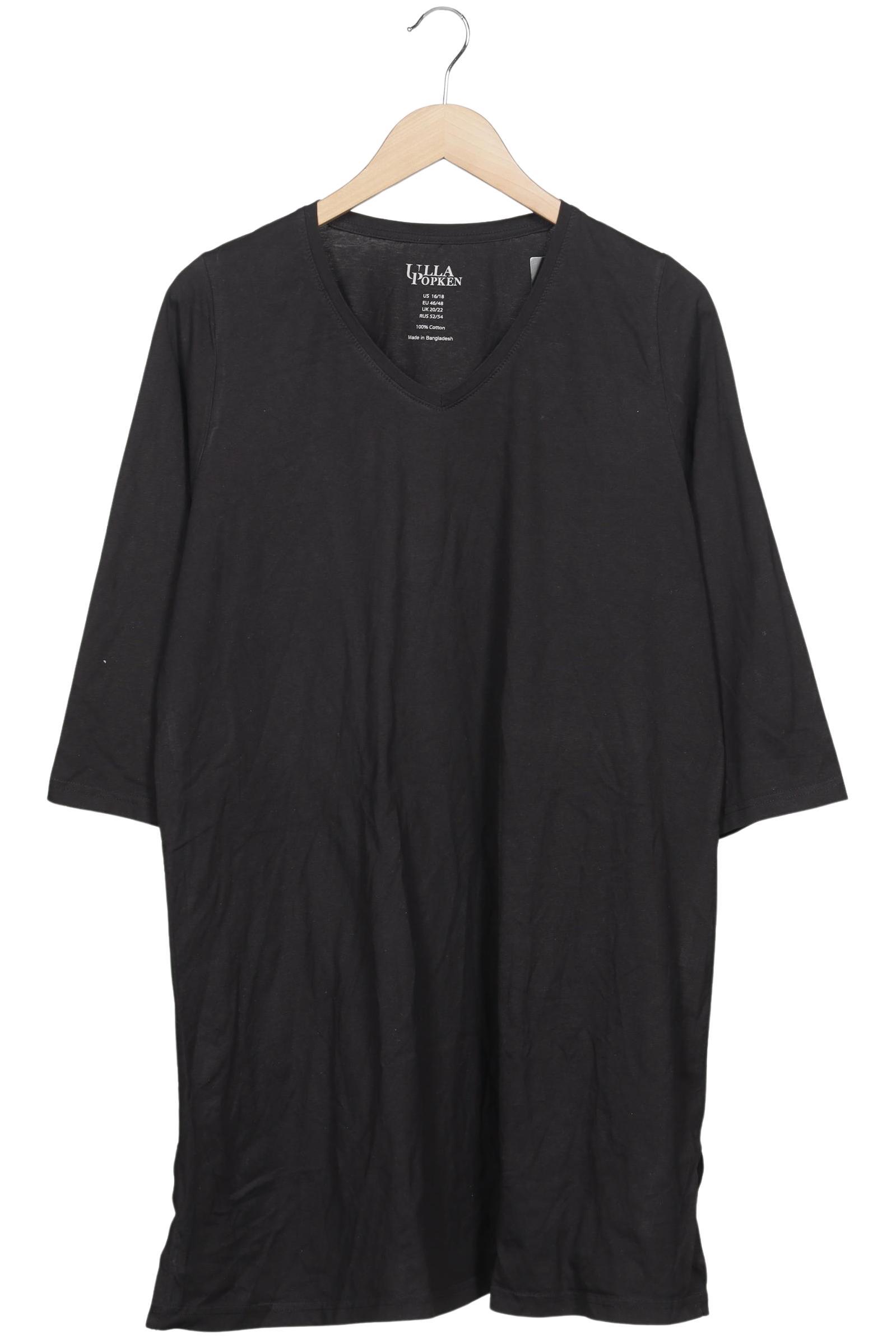 

Ulla Popken Damen Langarmshirt, schwarz, Gr. 46