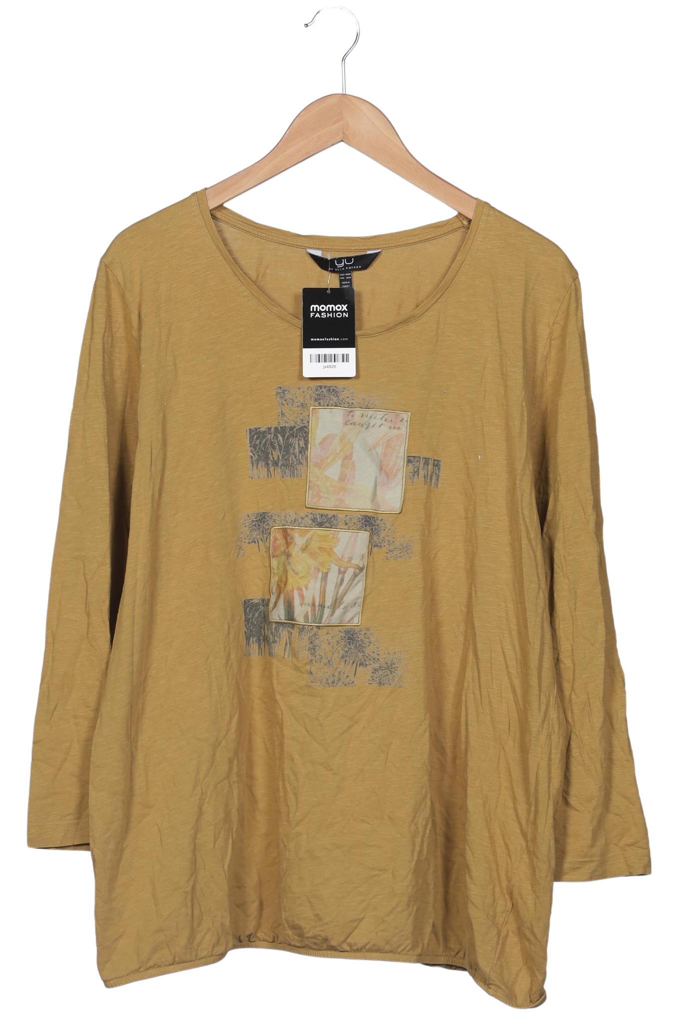 

Ulla Popken Damen Langarmshirt, gelb, Gr. 46