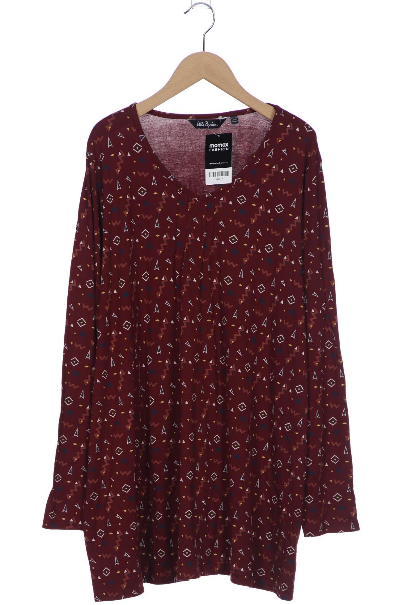 

Ulla Popken Damen Langarmshirt, bordeaux, Gr. 50
