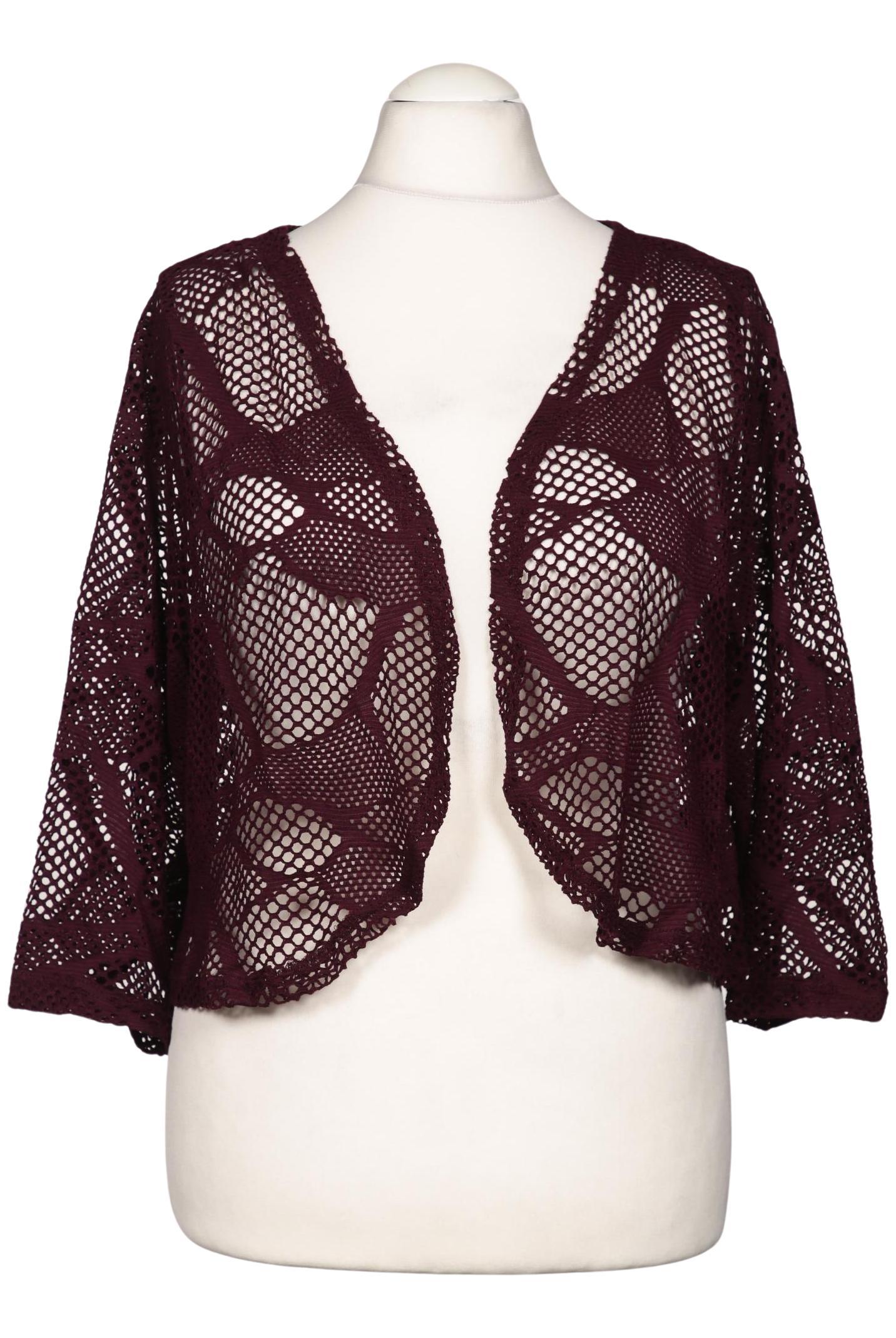 

Ulla Popken Damen Strickjacke, bordeaux, Gr. 46