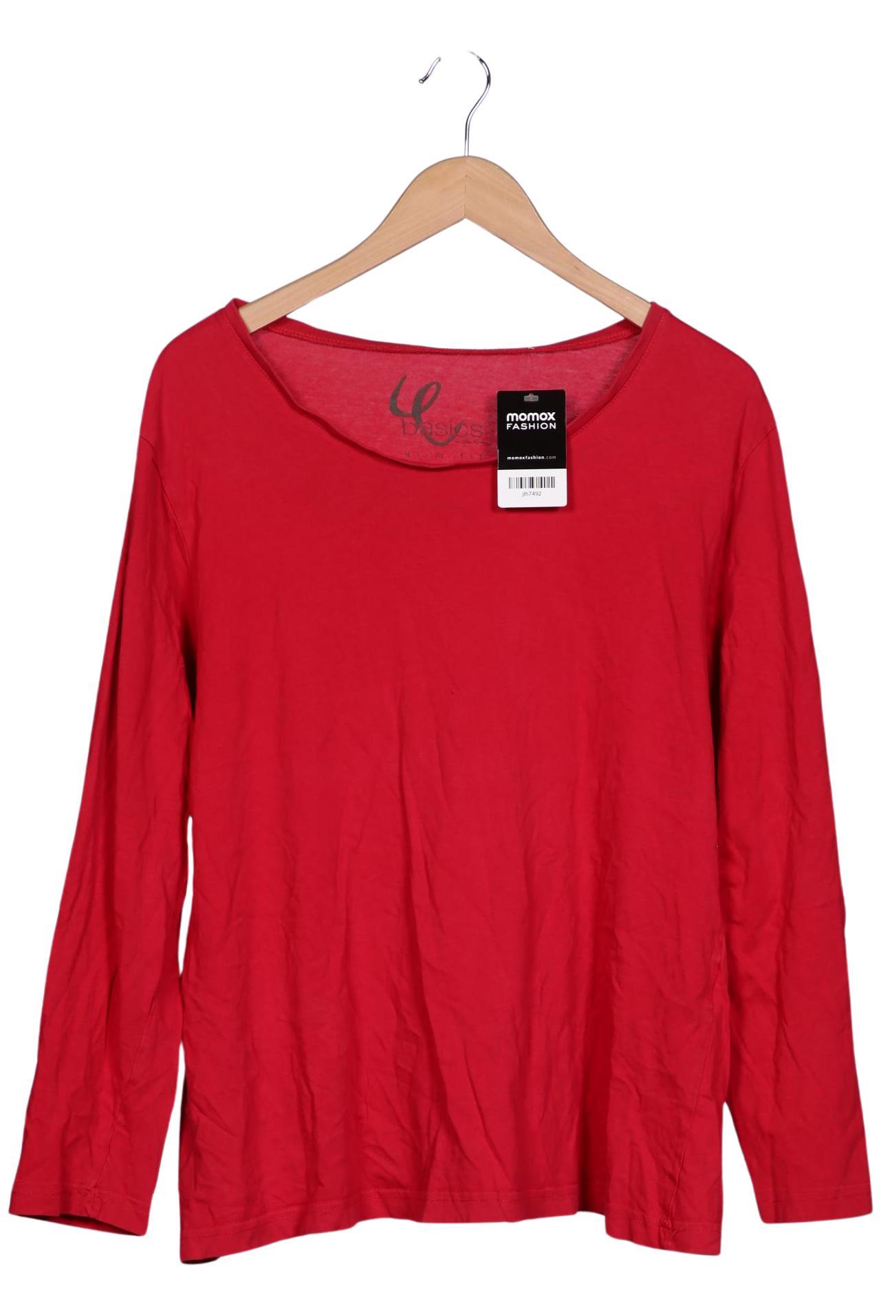 

Ulla Popken Damen Langarmshirt, rot, Gr. 46