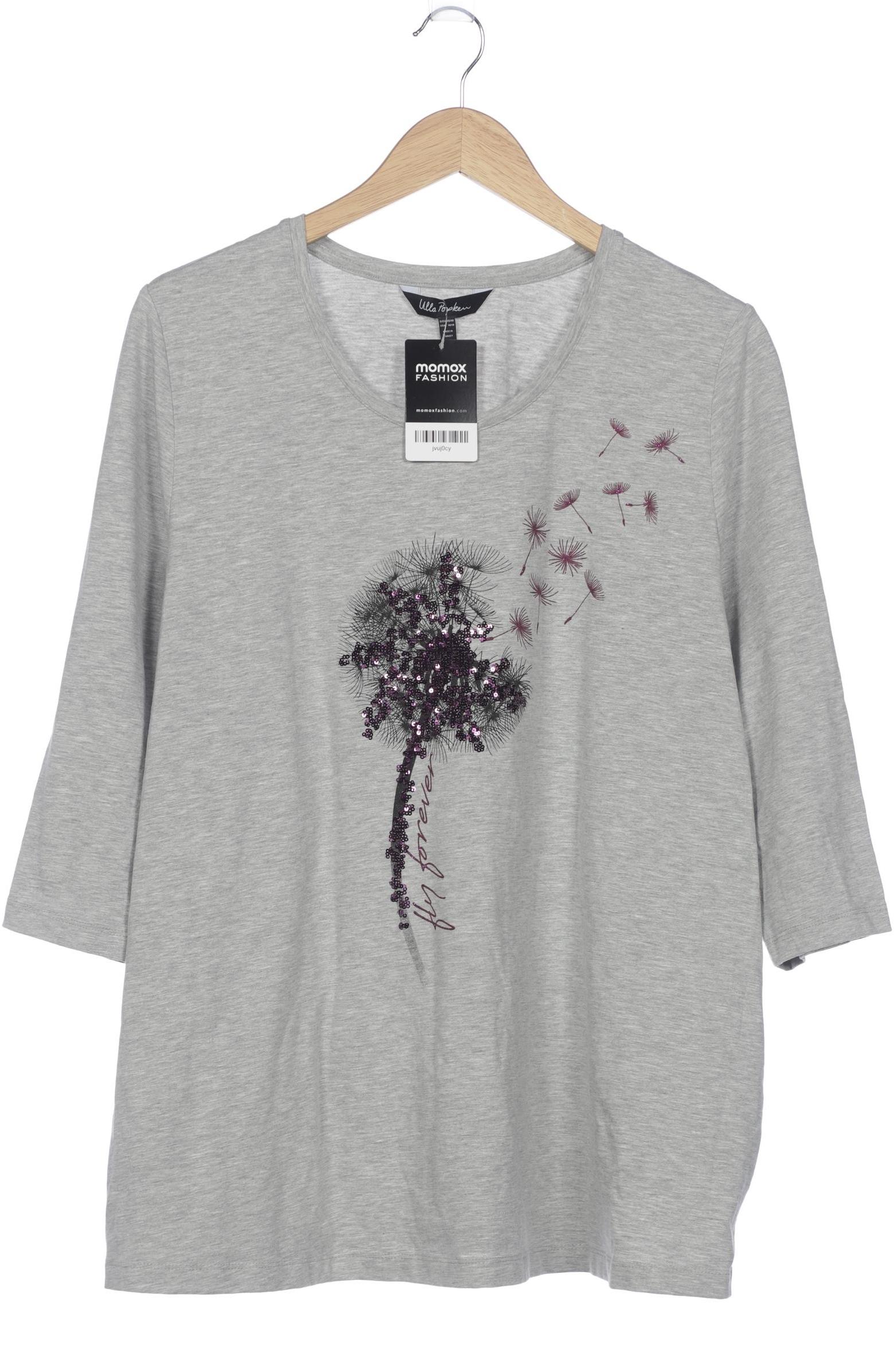 

Ulla Popken Damen Langarmshirt, grau, Gr. 46
