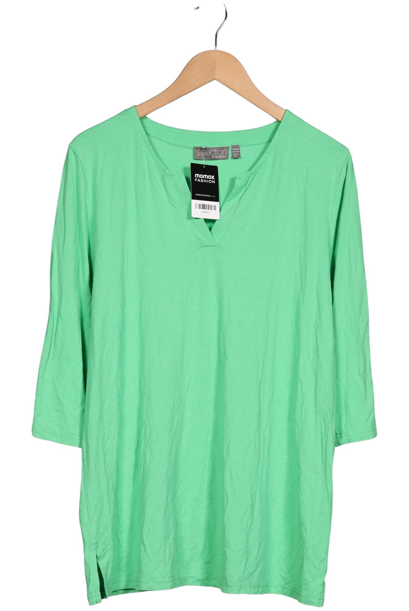 

Ulla Popken Damen Langarmshirt, hellgrün, Gr. 46
