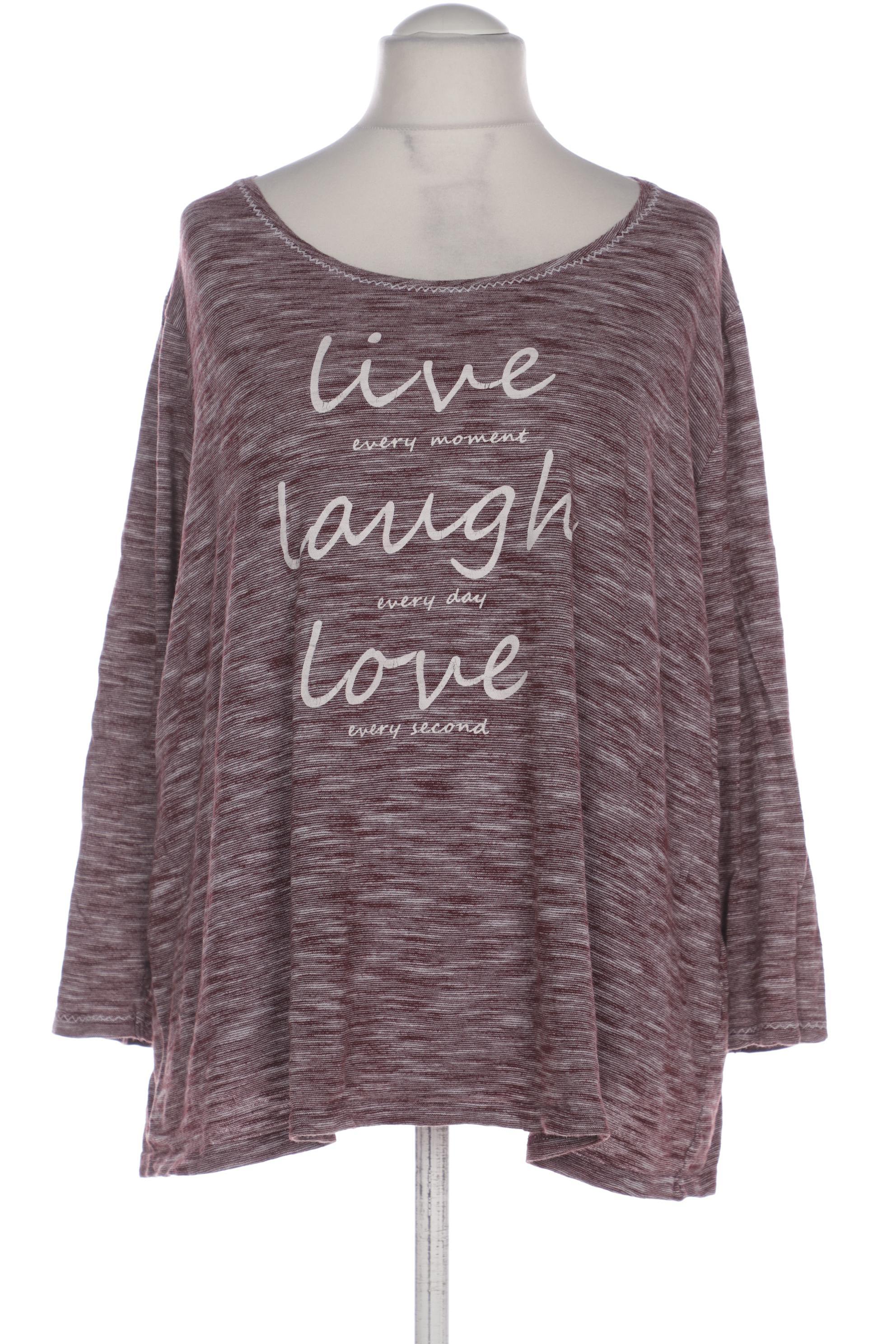 

Ulla Popken Damen Langarmshirt, bordeaux, Gr. 54