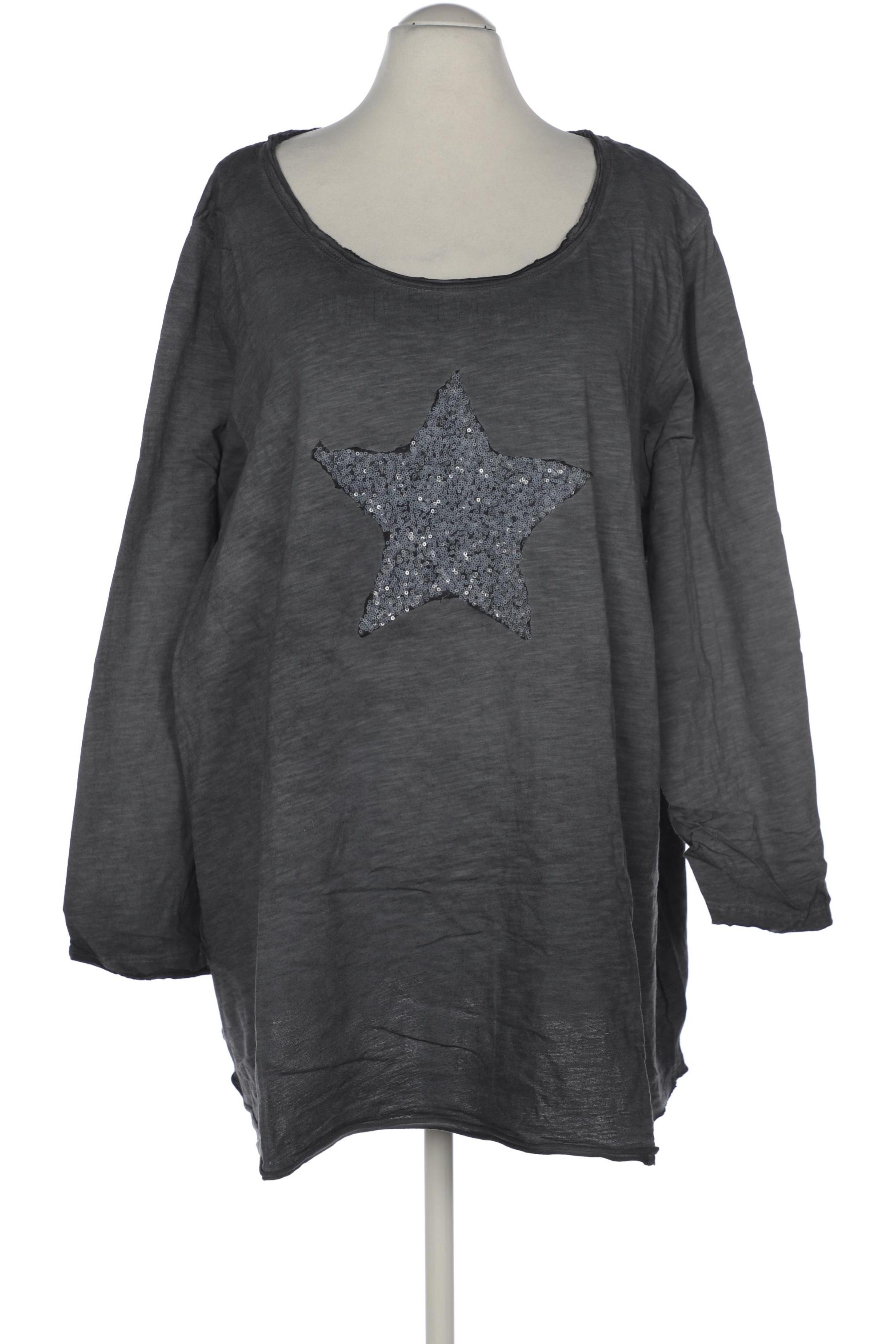 

Ulla Popken Damen Langarmshirt, grau, Gr. 58