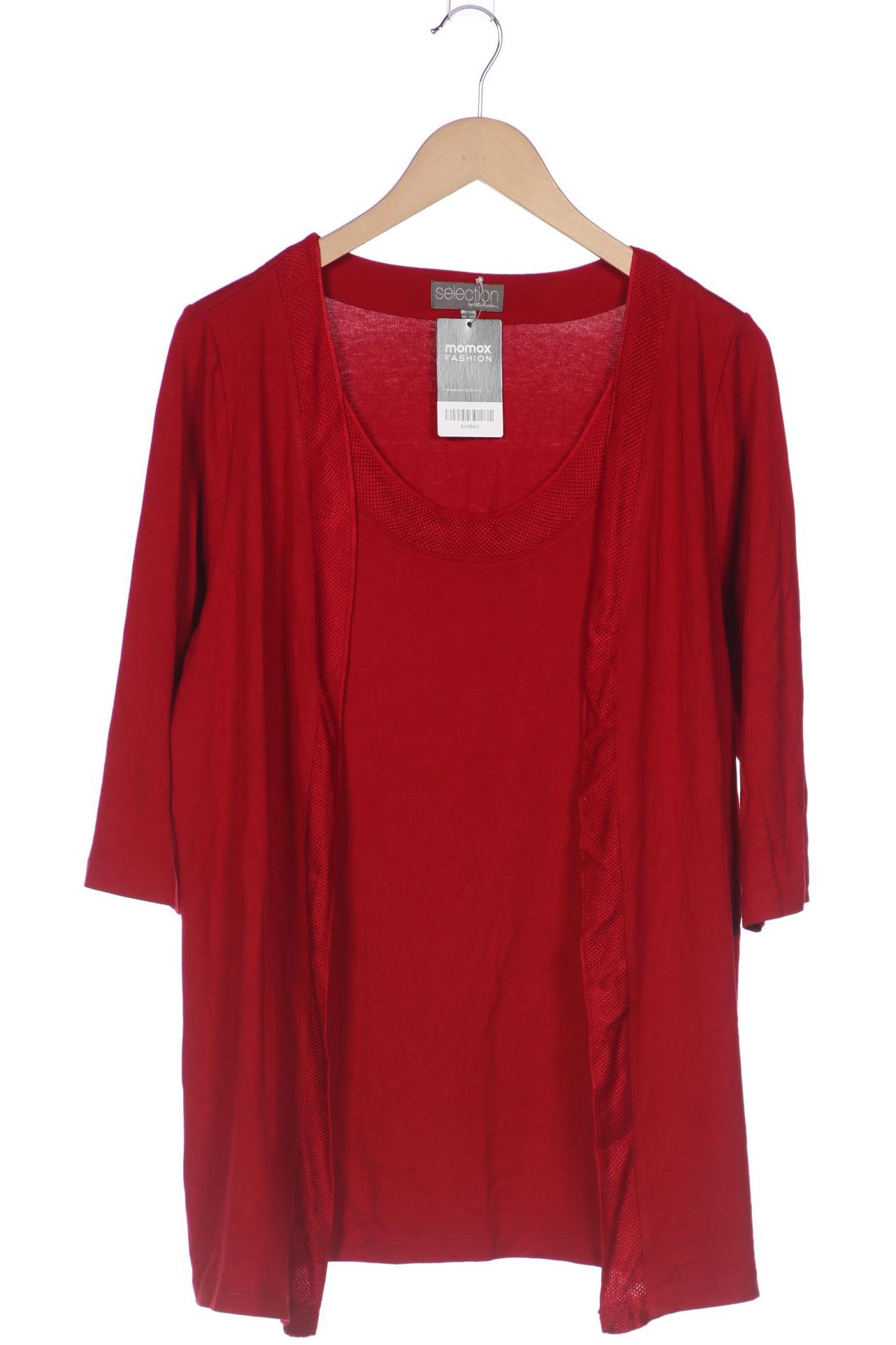 

Ulla Popken Damen Langarmshirt, rot, Gr. 42