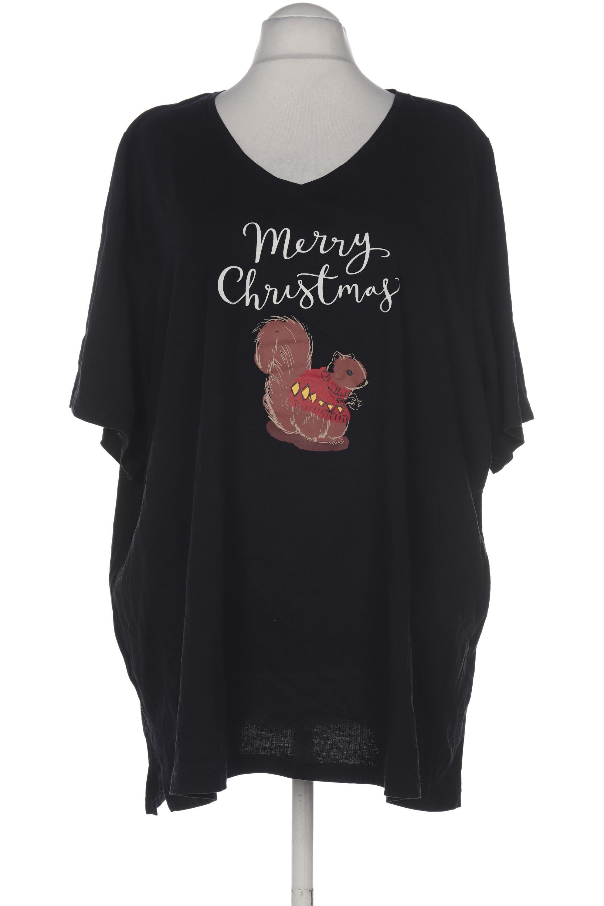 

Ulla Popken Damen T-Shirt, schwarz, Gr. 58