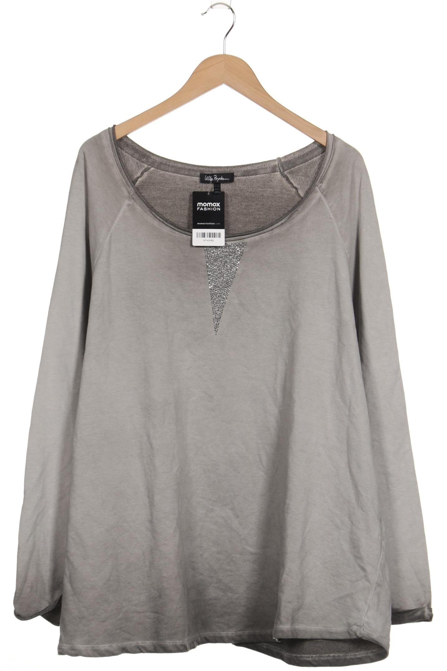 

Ulla Popken Damen Langarmshirt, grau, Gr. 50