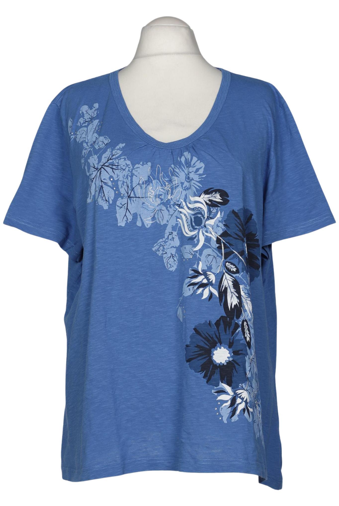 

Ulla Popken Damen T-Shirt, blau, Gr. 54