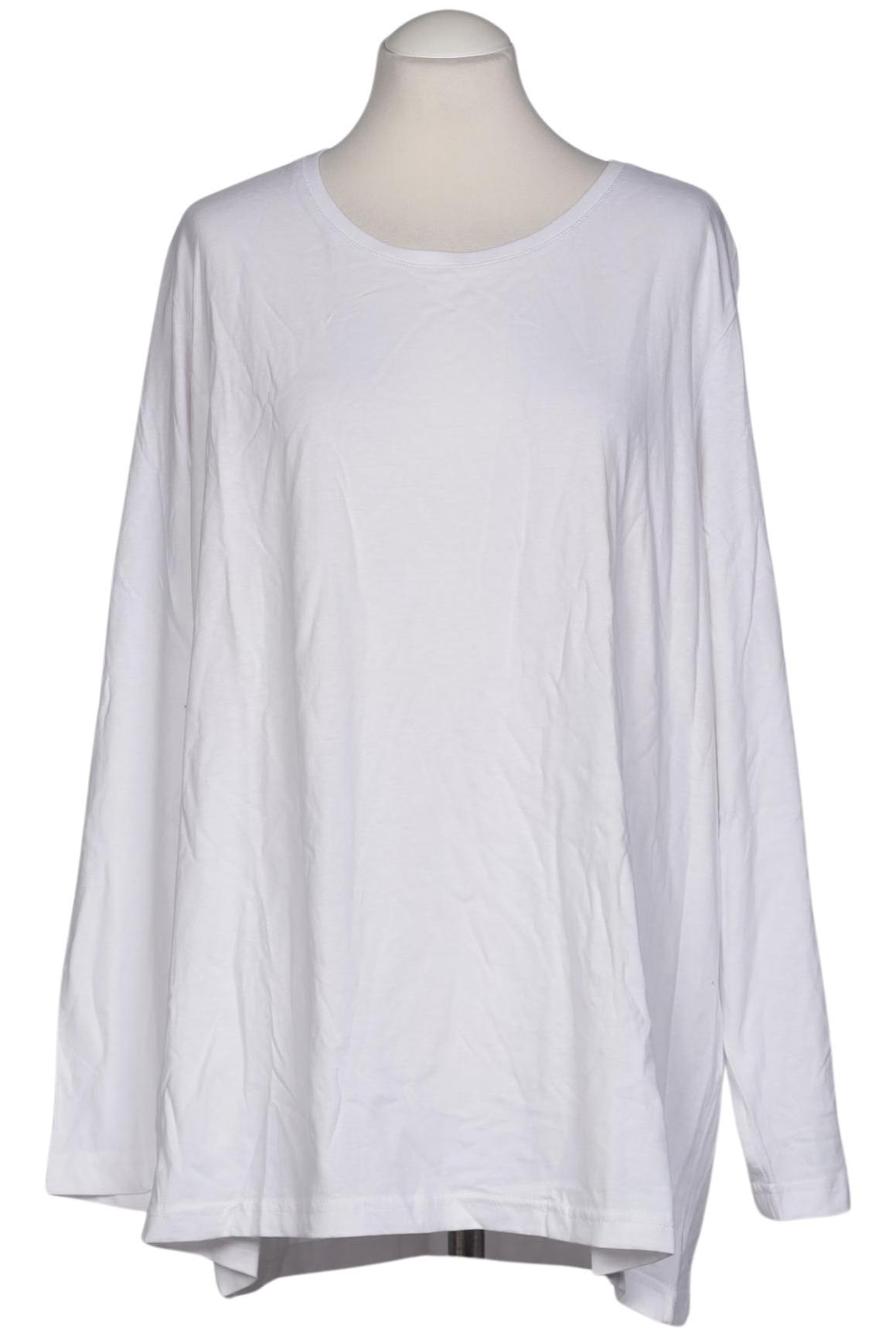 

Ulla Popken Damen Langarmshirt, weiß, Gr. 54