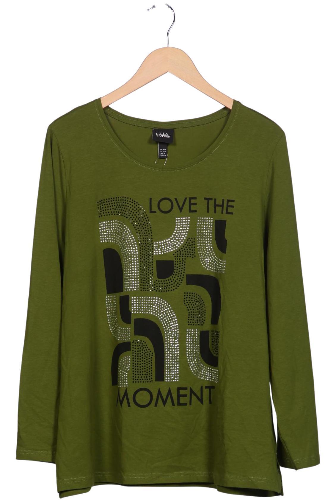 

Ulla Popken Damen Langarmshirt, grün, Gr. 46