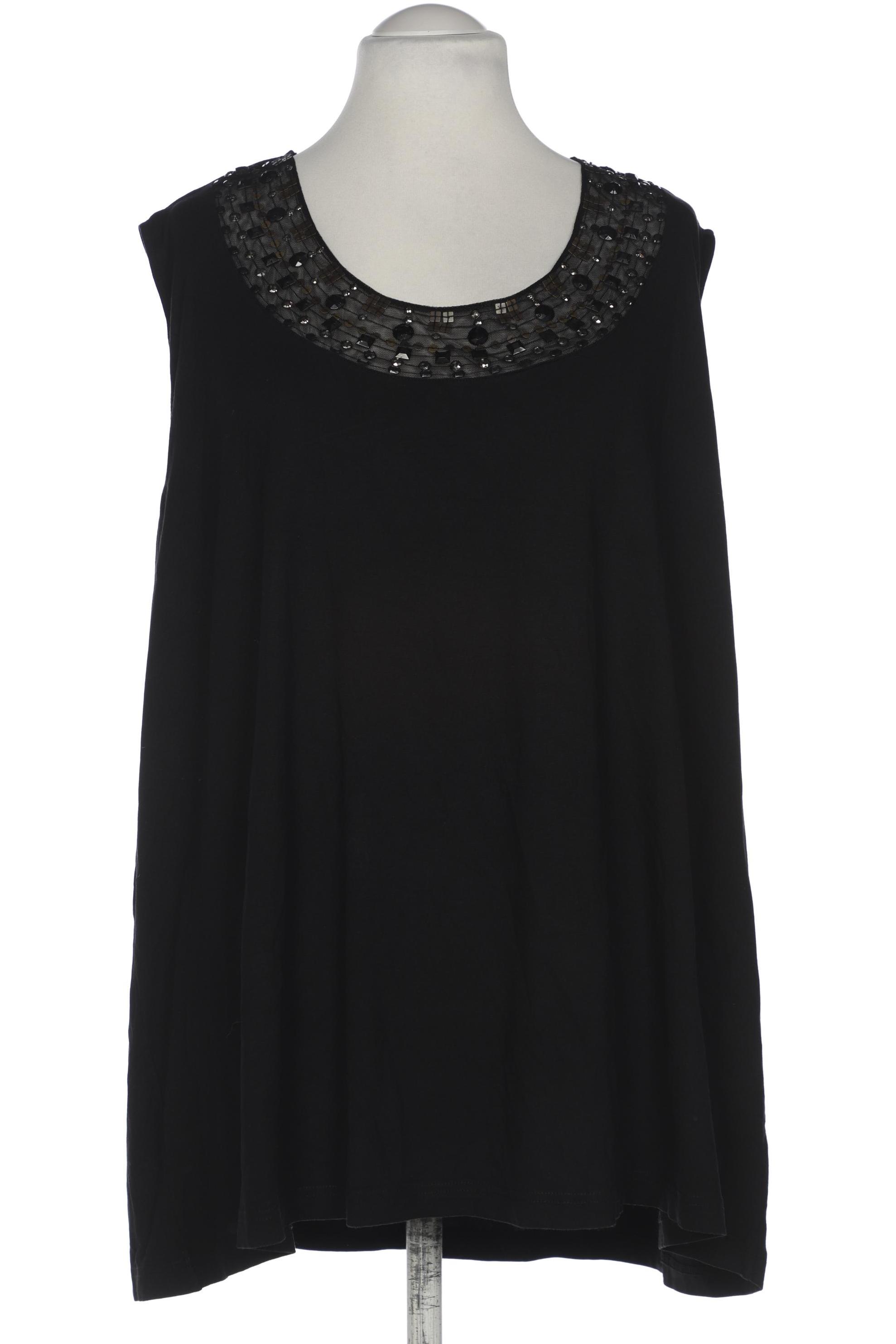 

Ulla Popken Damen Top, schwarz, Gr. 58