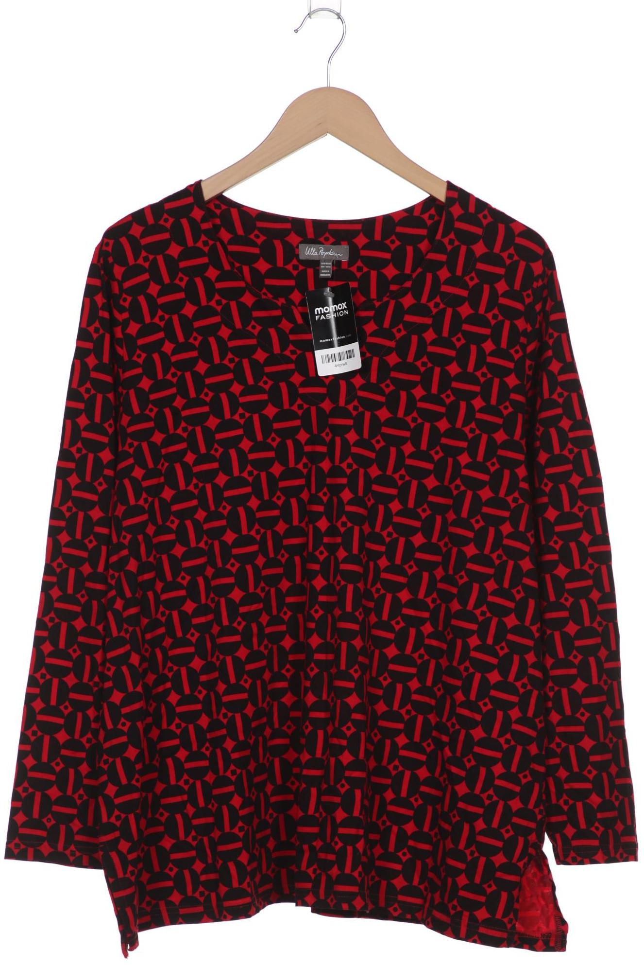 

Ulla Popken Damen Langarmshirt, rot, Gr. 46