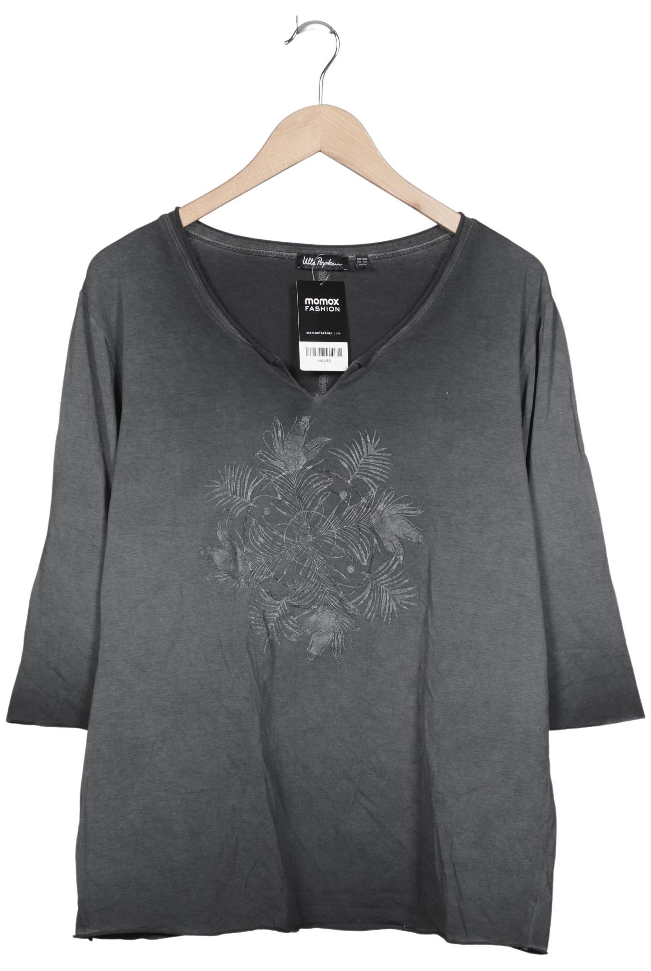 

Ulla Popken Damen Langarmshirt, grau, Gr. 42