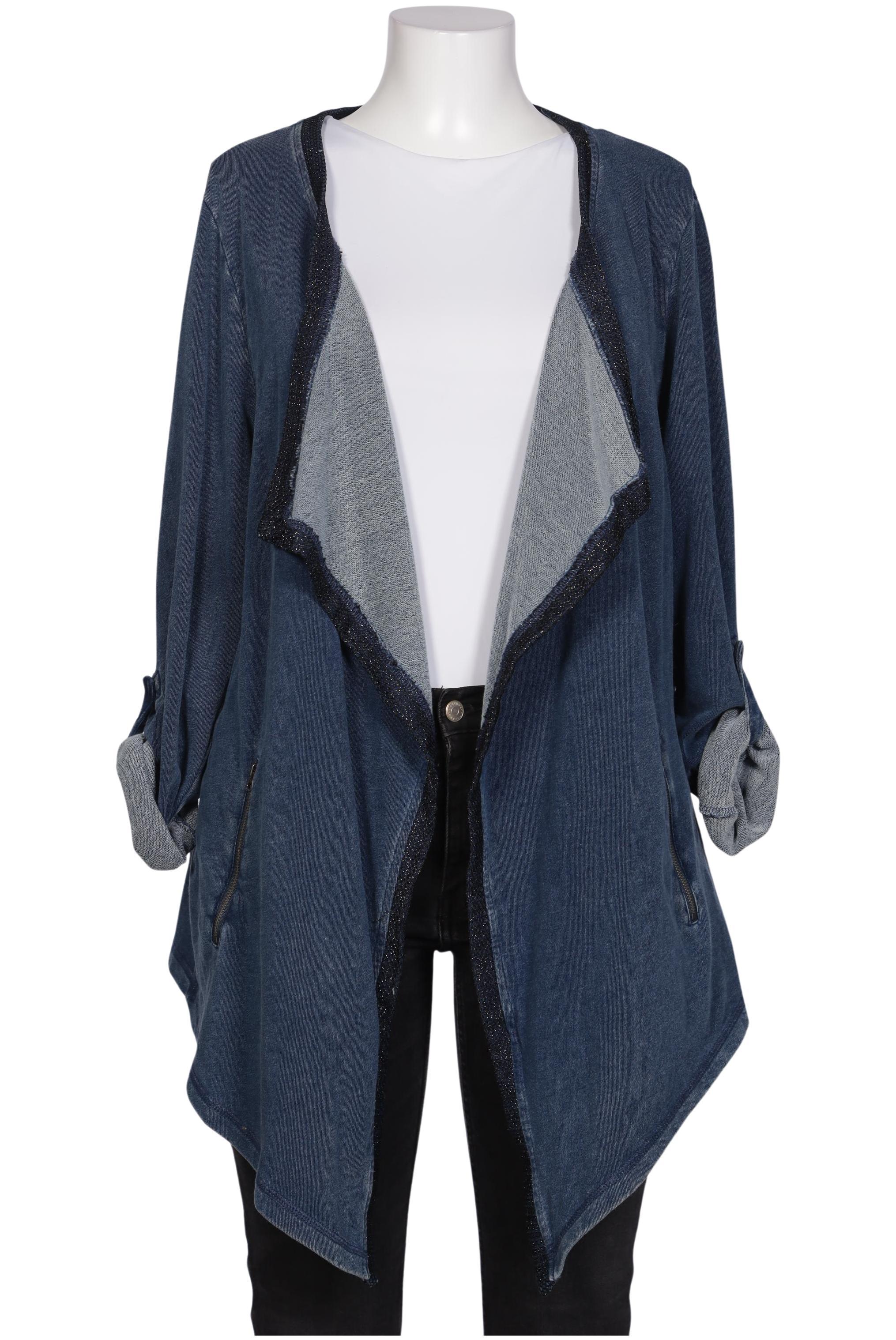 

Ulla Popken Damen Strickjacke, blau, Gr. 46