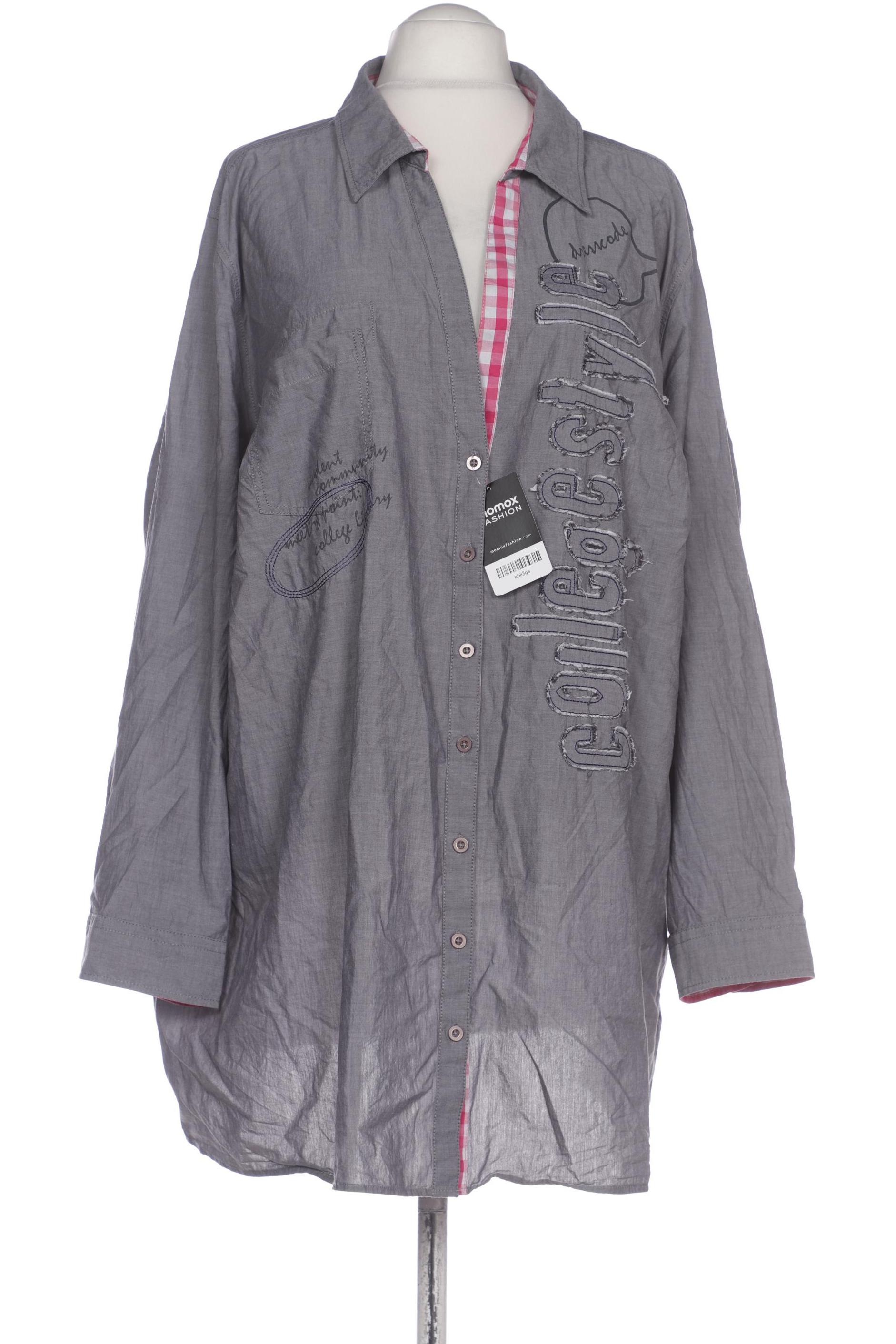 

Ulla Popken Damen Bluse, grau, Gr. 58