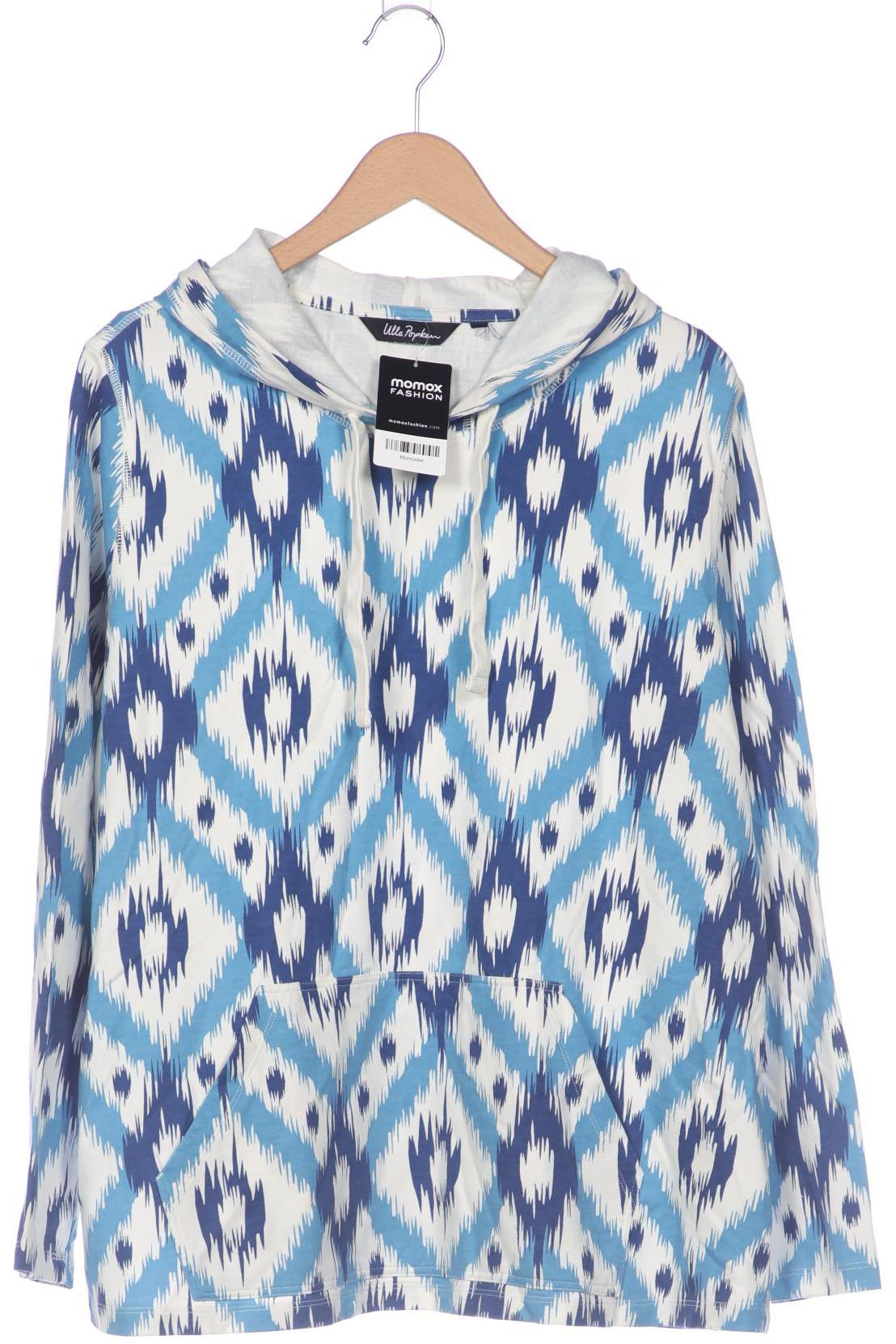 

Ulla Popken Damen Kapuzenpullover, blau, Gr. 48