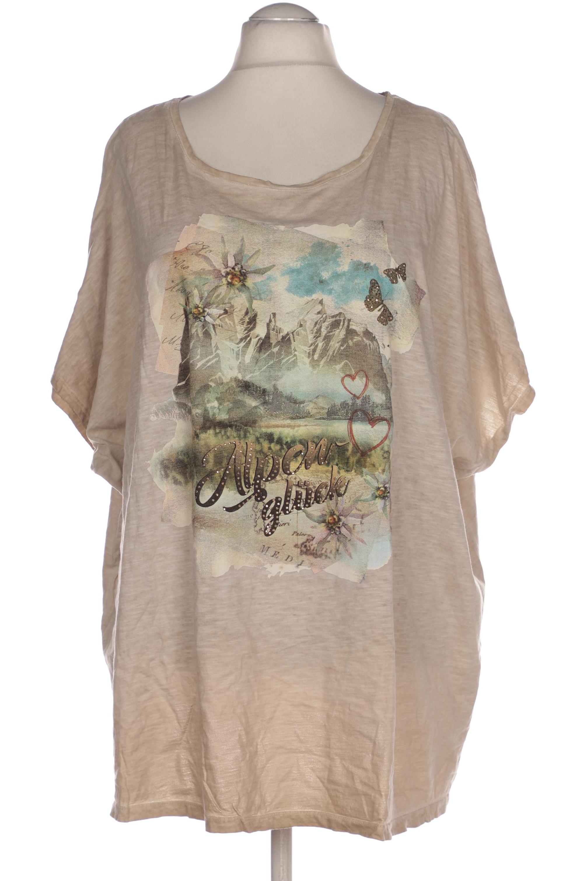 

Ulla Popken Damen T-Shirt, beige, Gr. 58
